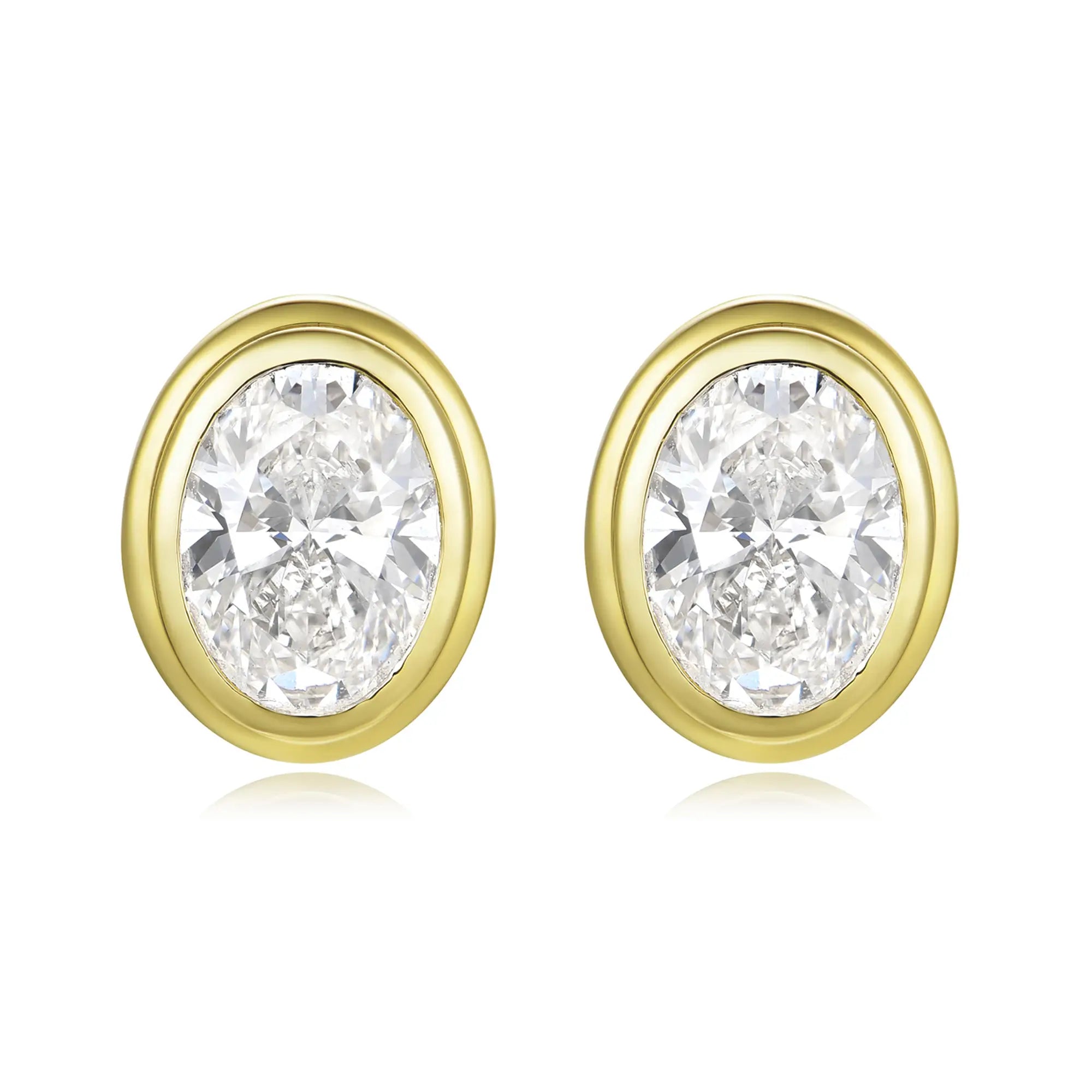 Bella Oval Lab Grown Diamond Earrings