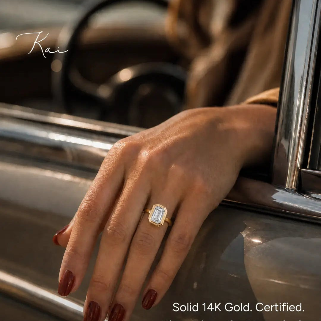 Bella Emerald-Cut Lab Grown Diamond Ring