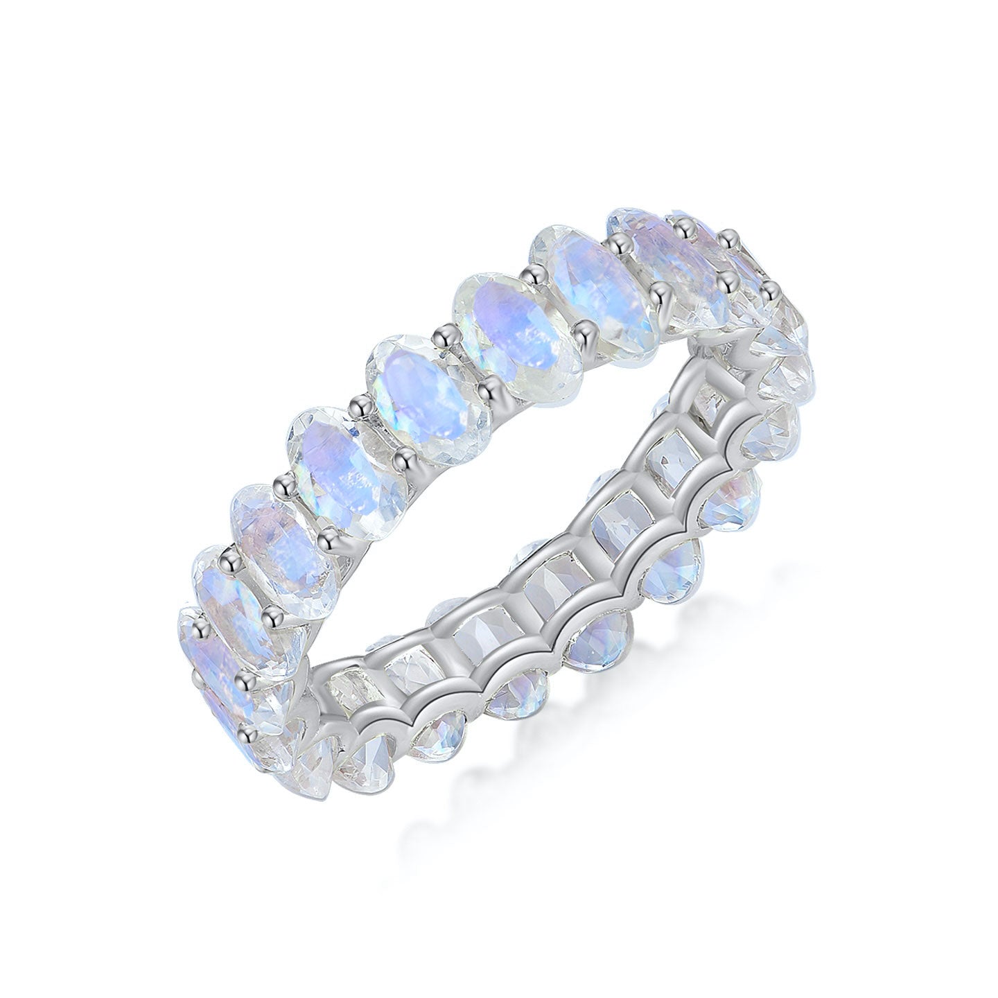 Nora Oval Moonstone Eternity Ring