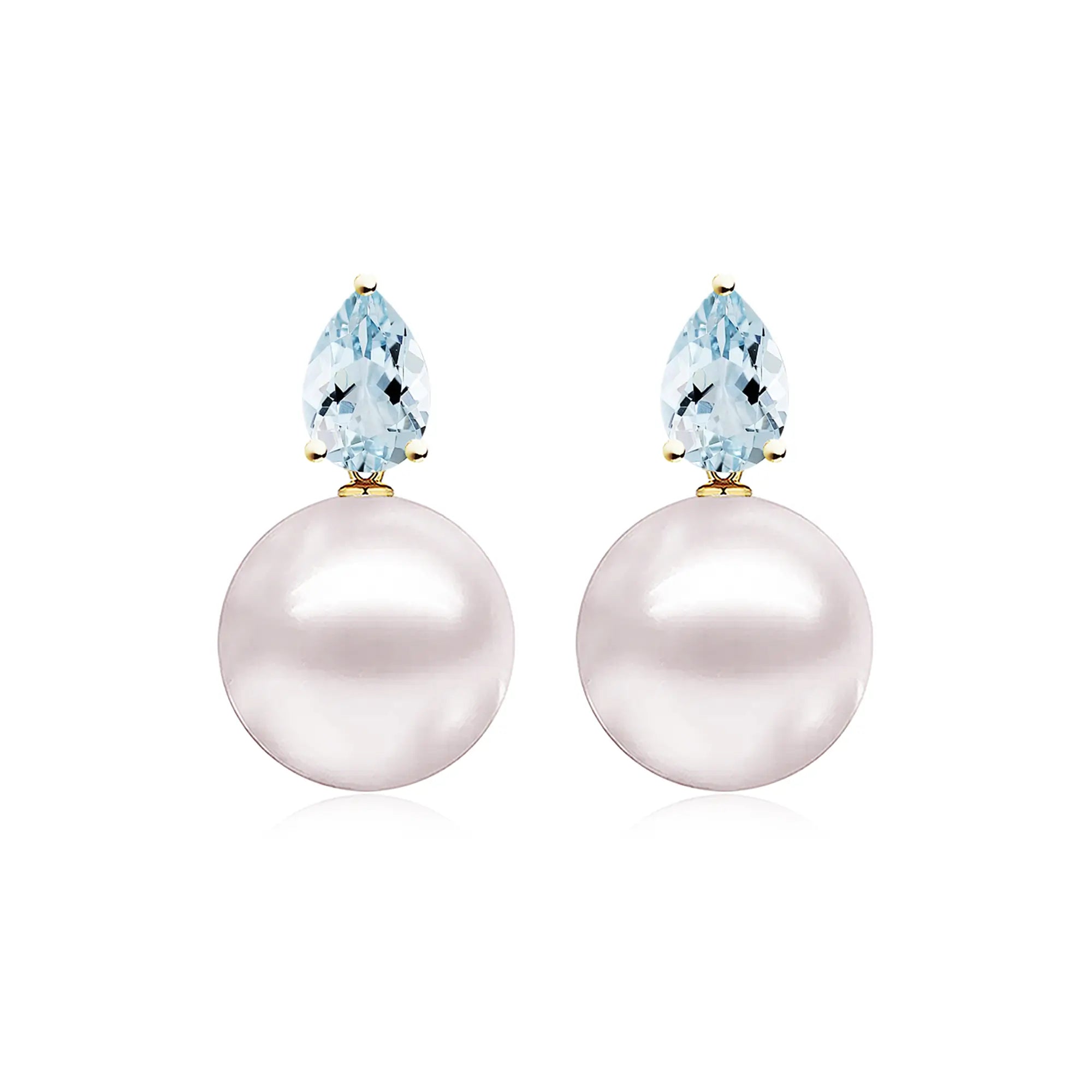 Venus Tears Aquamarine Pearl Convertible Earrings