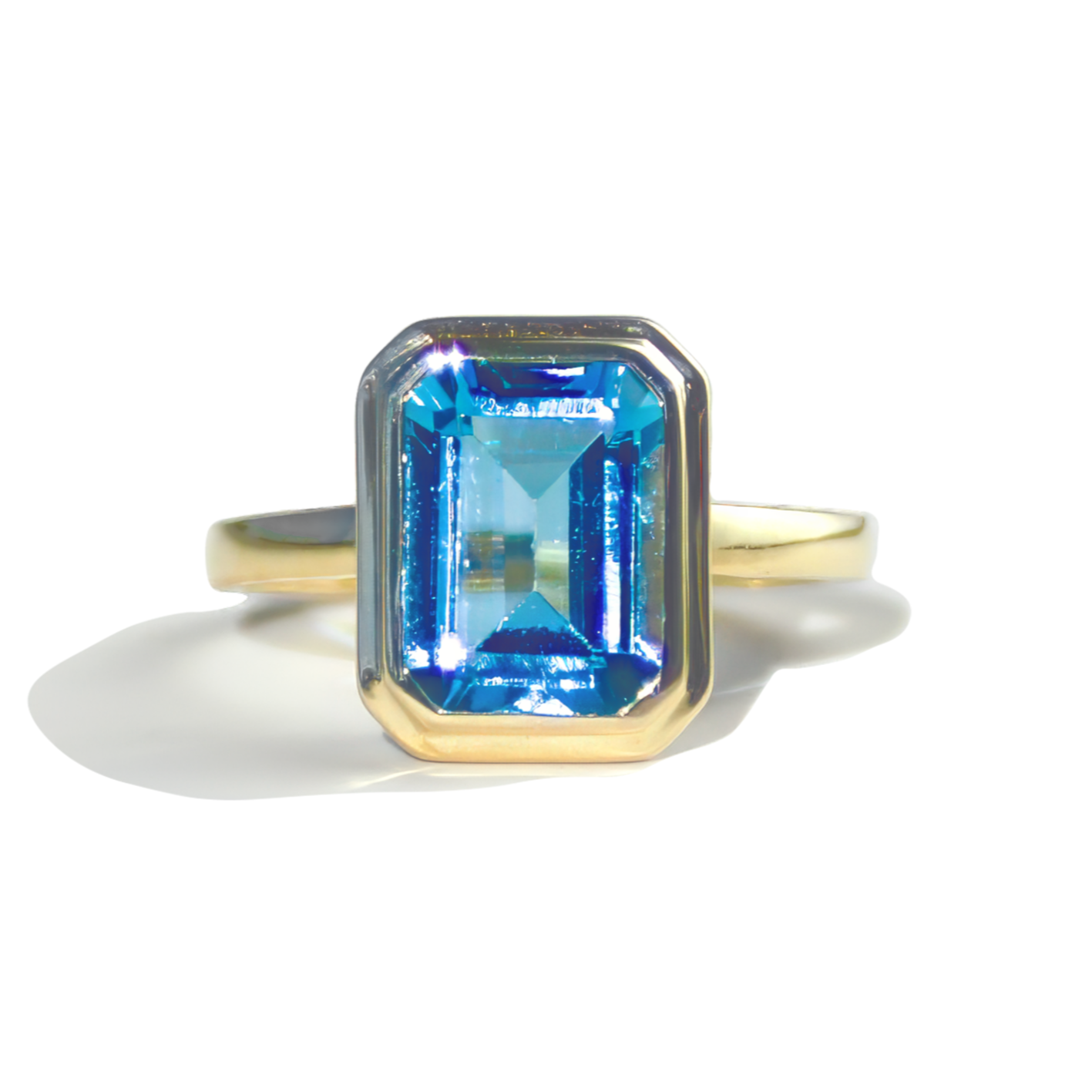 Bella Emerald-Cut Topaz Ring