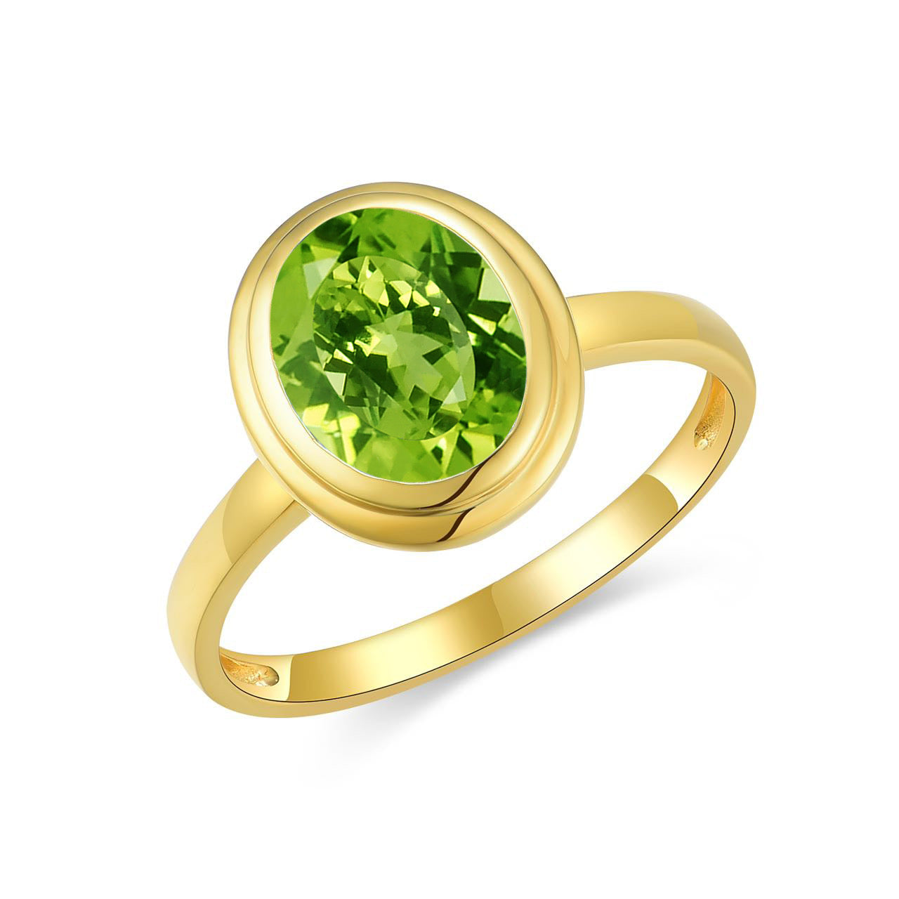 Bella Oval Peridot Ring