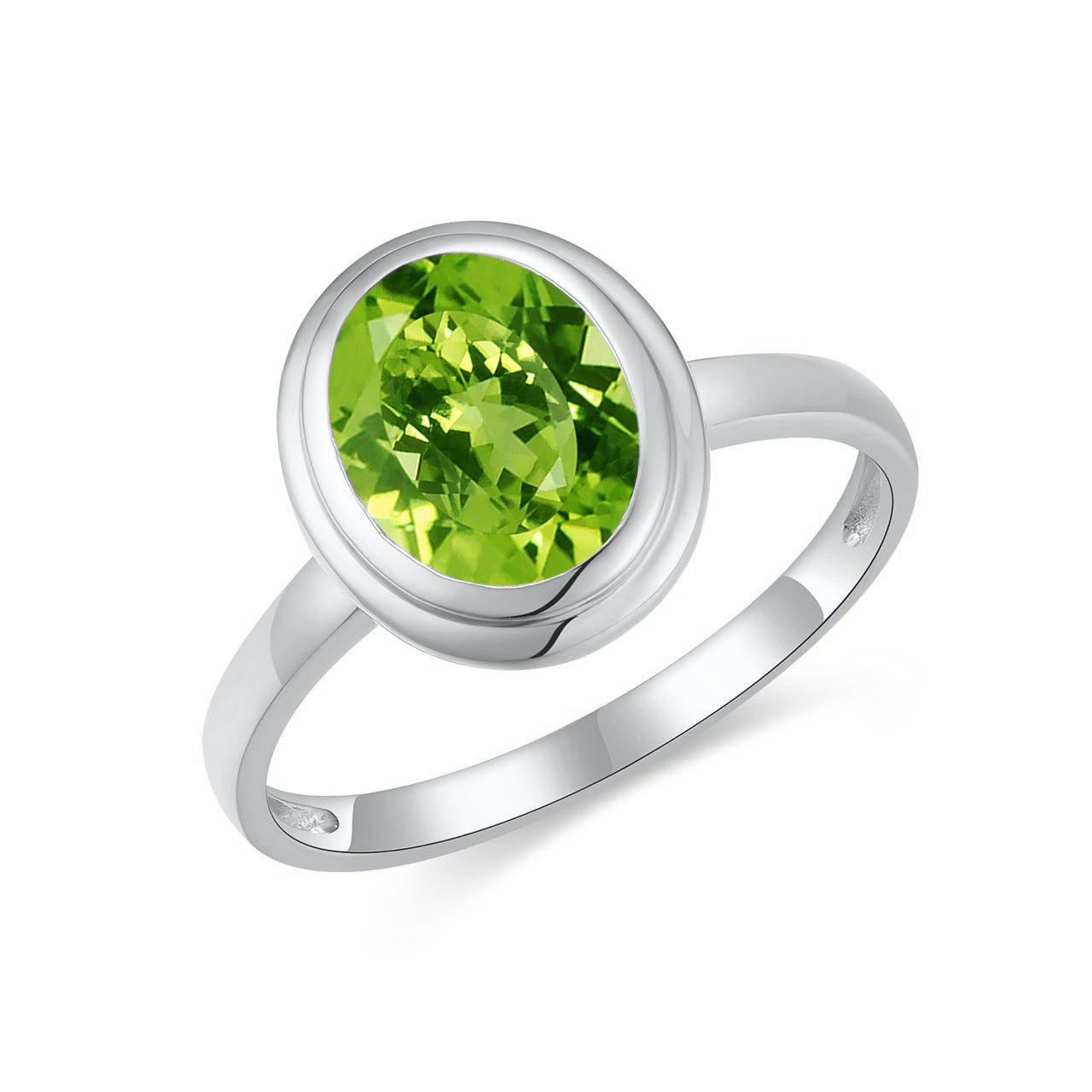 Bella Oval Peridot Ring