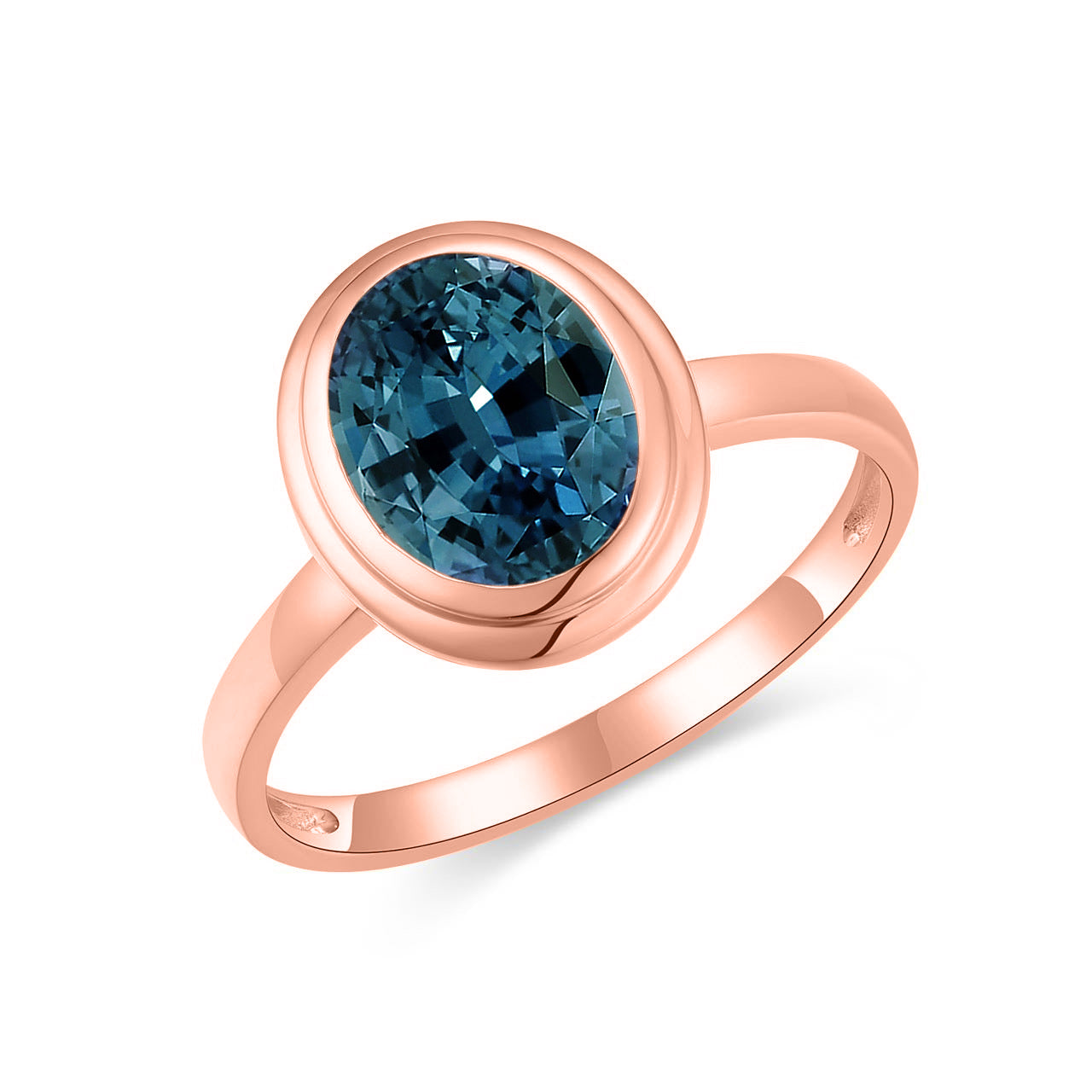Bella Oval Topaz Ring