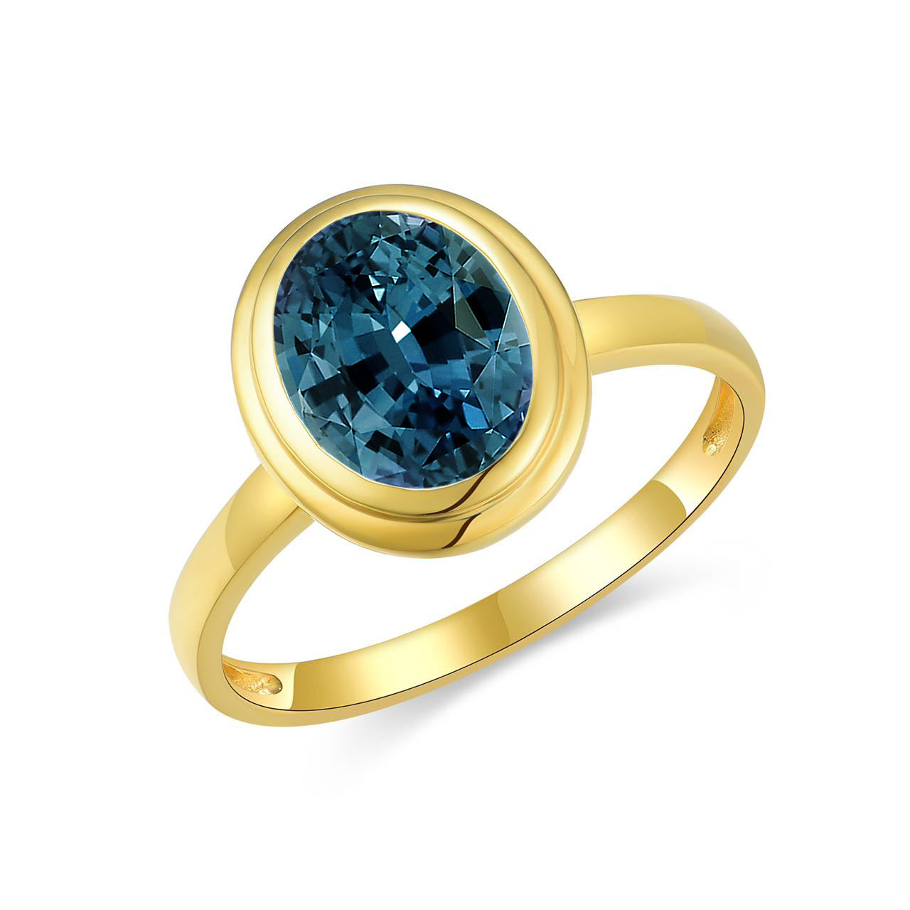 Bella Oval Topaz Ring