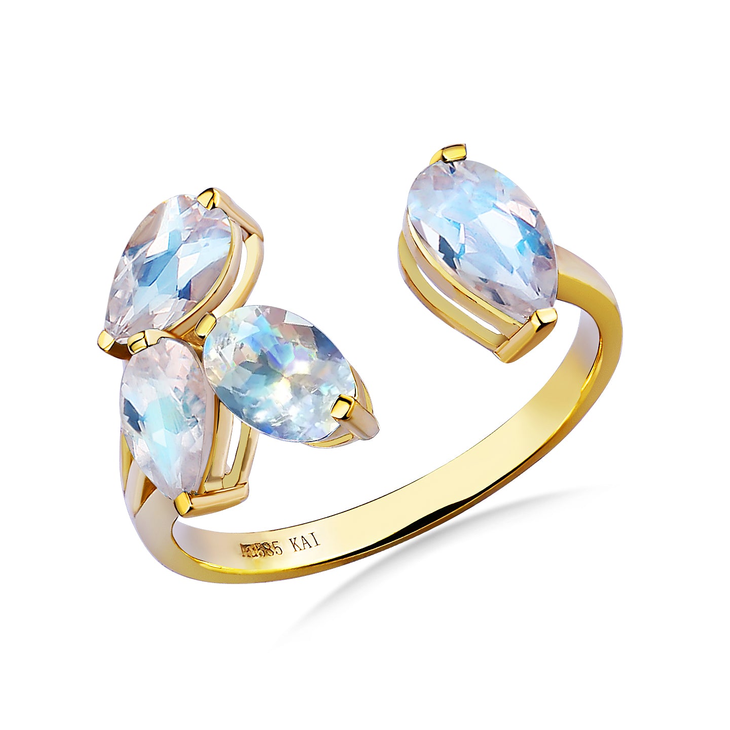 Hazel Moonstone Open Ring