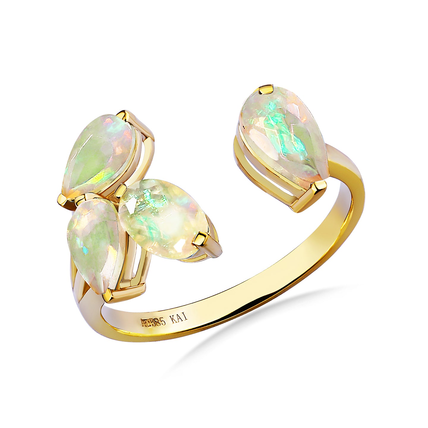 Hazel Opal Open Ring