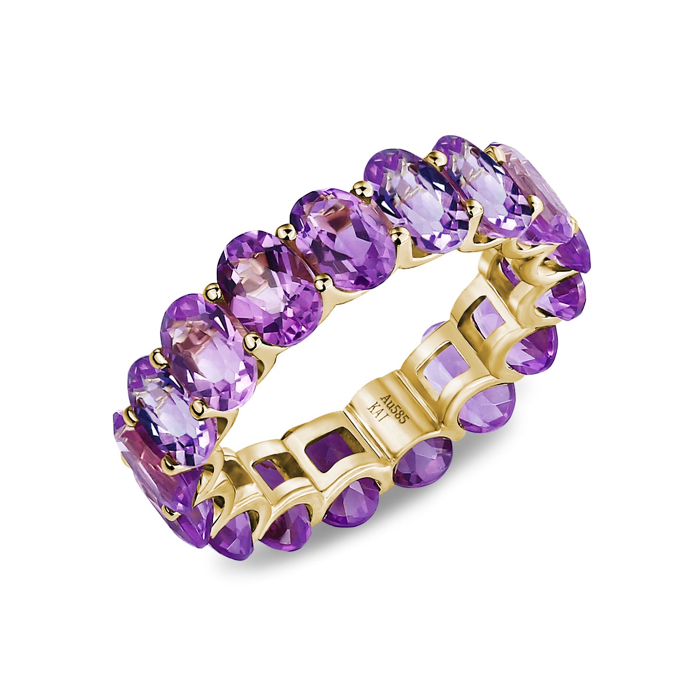Nora Oval Amethyst Eternity Ring