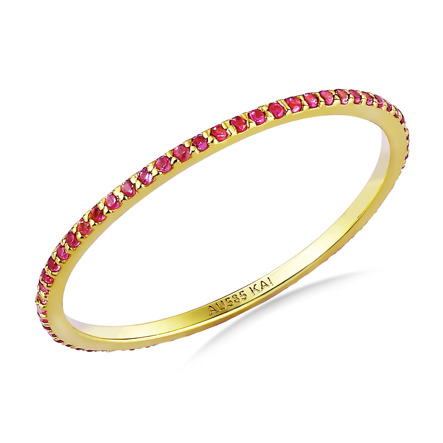 Nora Mini Pink Sapphire Eternity Band