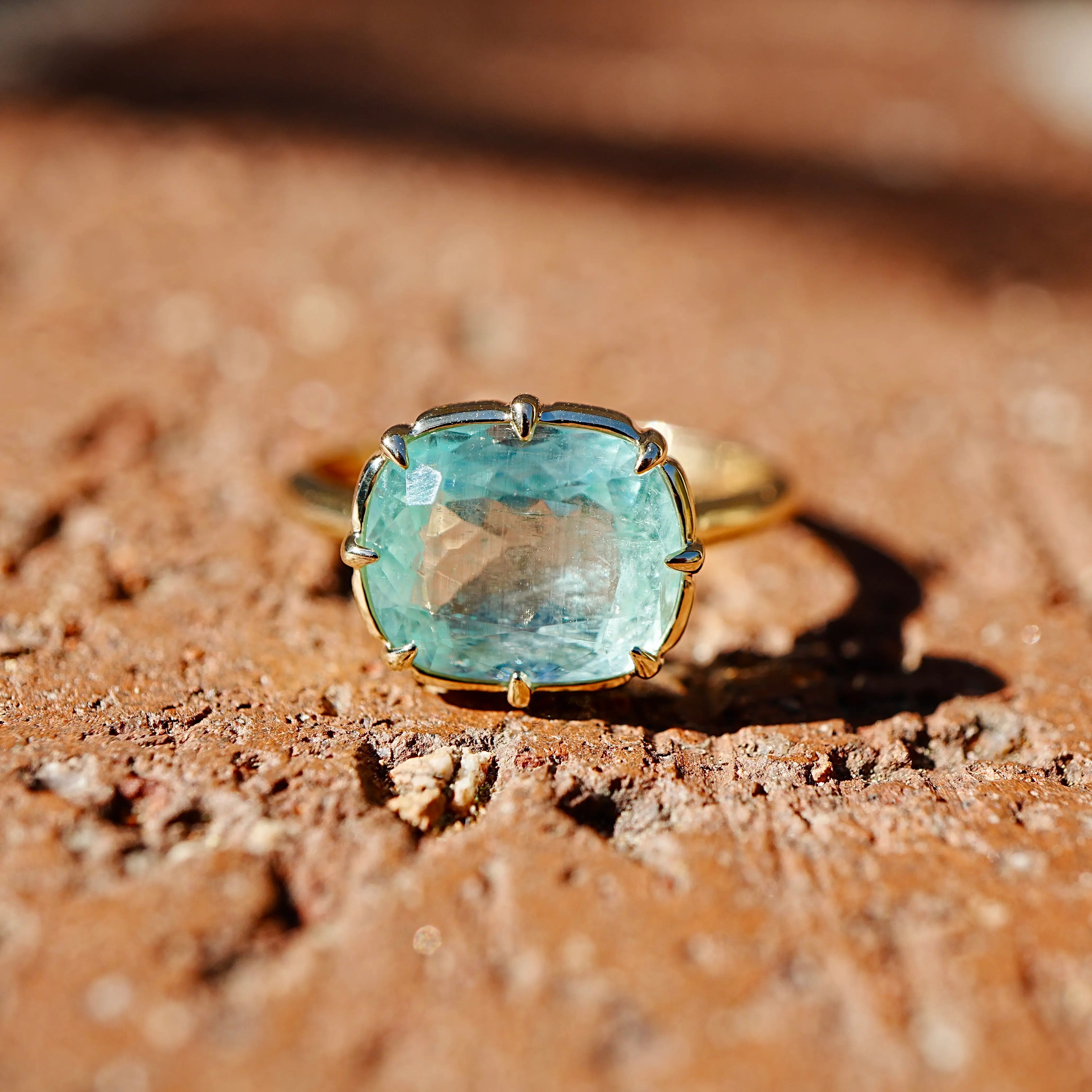 Kai Aurea Vanadium Beryl Ring - 3.58ct in 14k yellow gold (One-of-a-Kind)