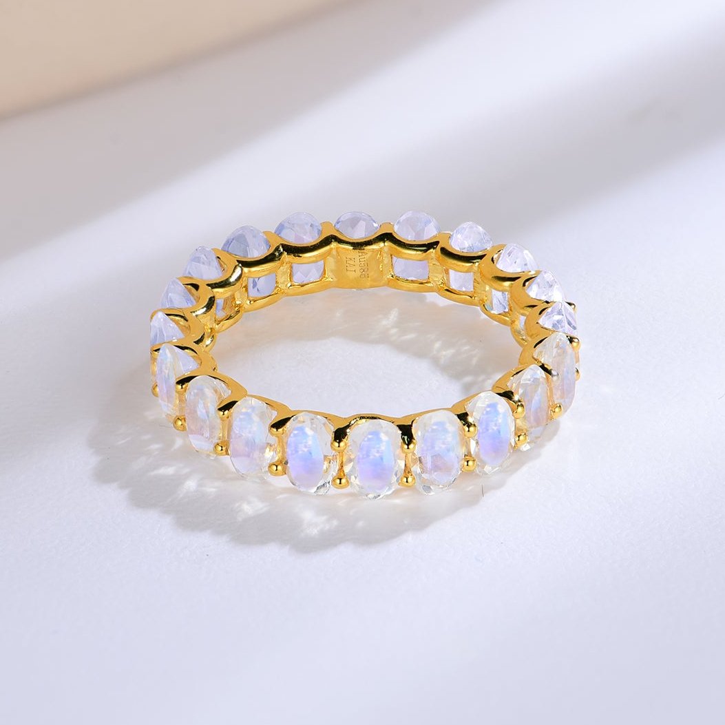Nora Oval Moonstone Eternity Ring