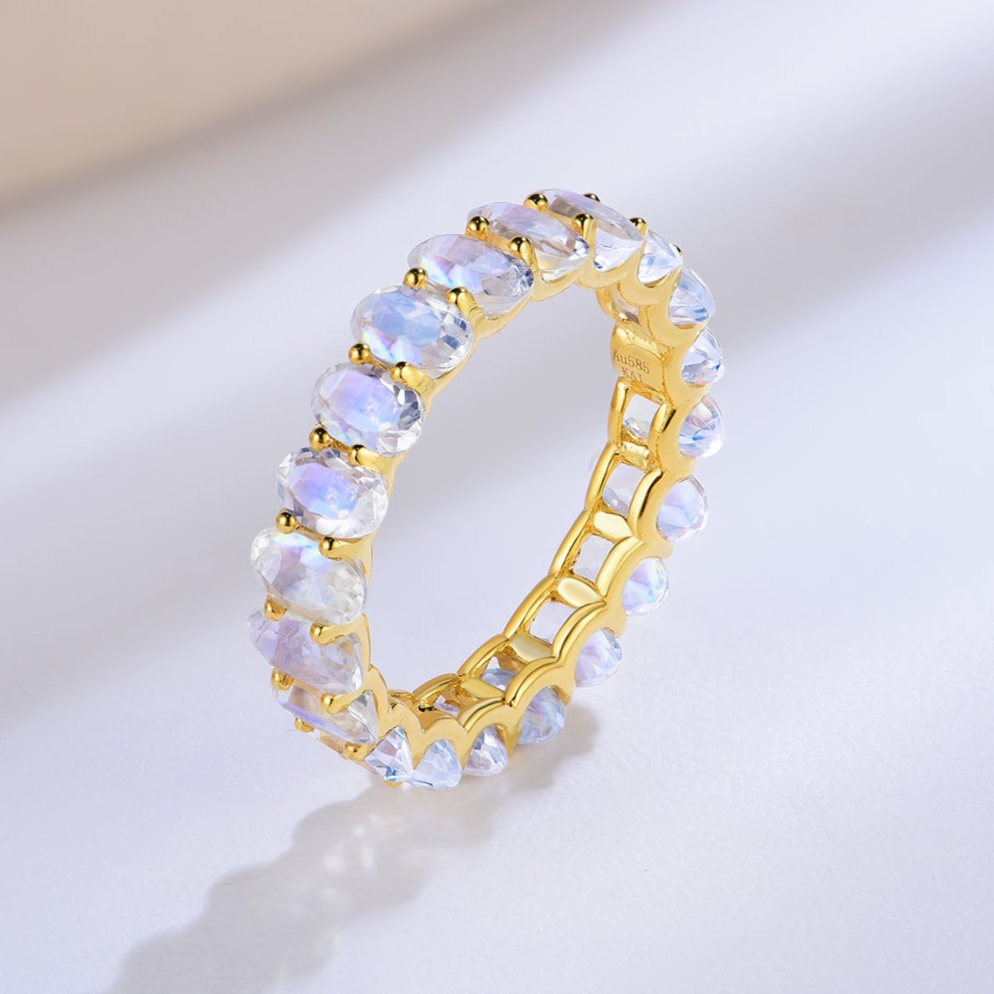 Nora Oval Moonstone Eternity Ring