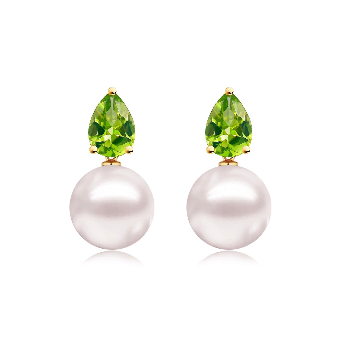 Venus Tears Peridot Pearl Convertible Earrings