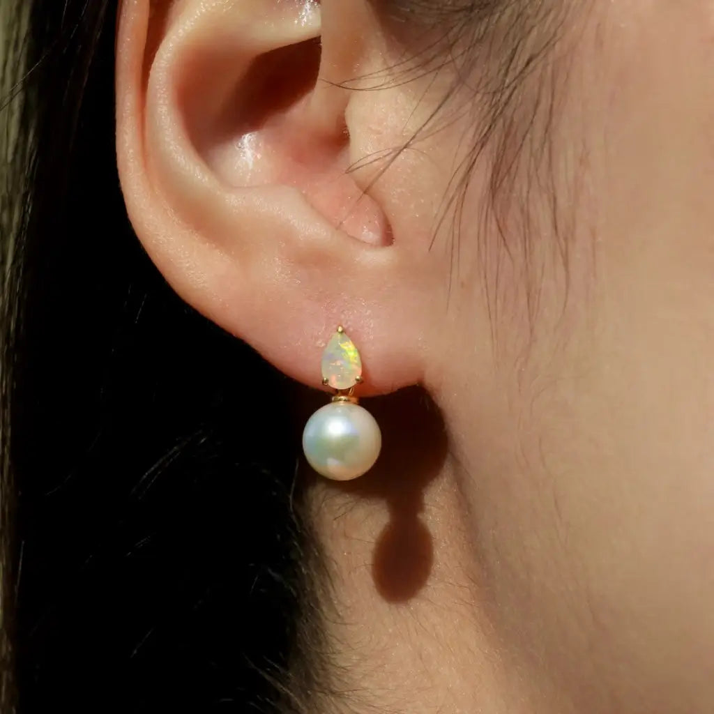 Venus Tears Opal Pearl Convertible Earrings
