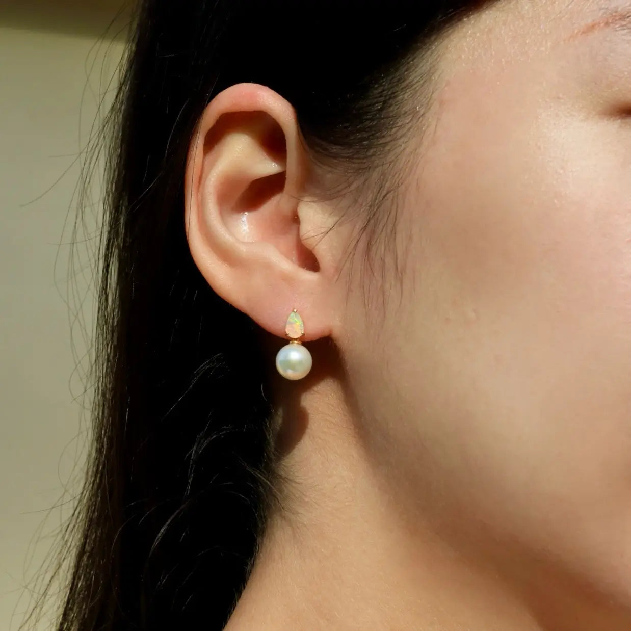Venus Tears Opal Pearl Convertible Earrings