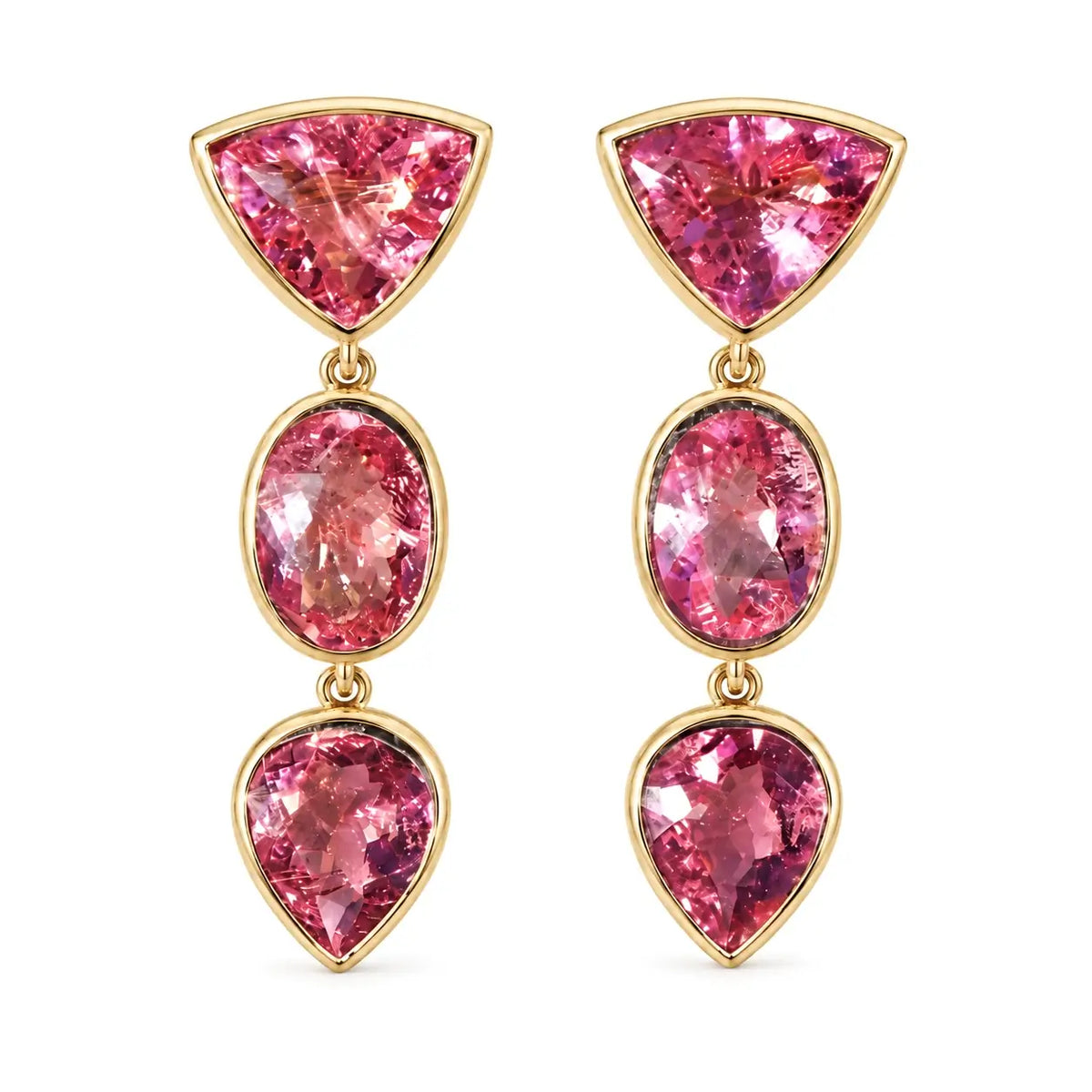 The Garland 8.82 ctw Natural Tourmaline Drop Earrings (One-of-a-Kind)