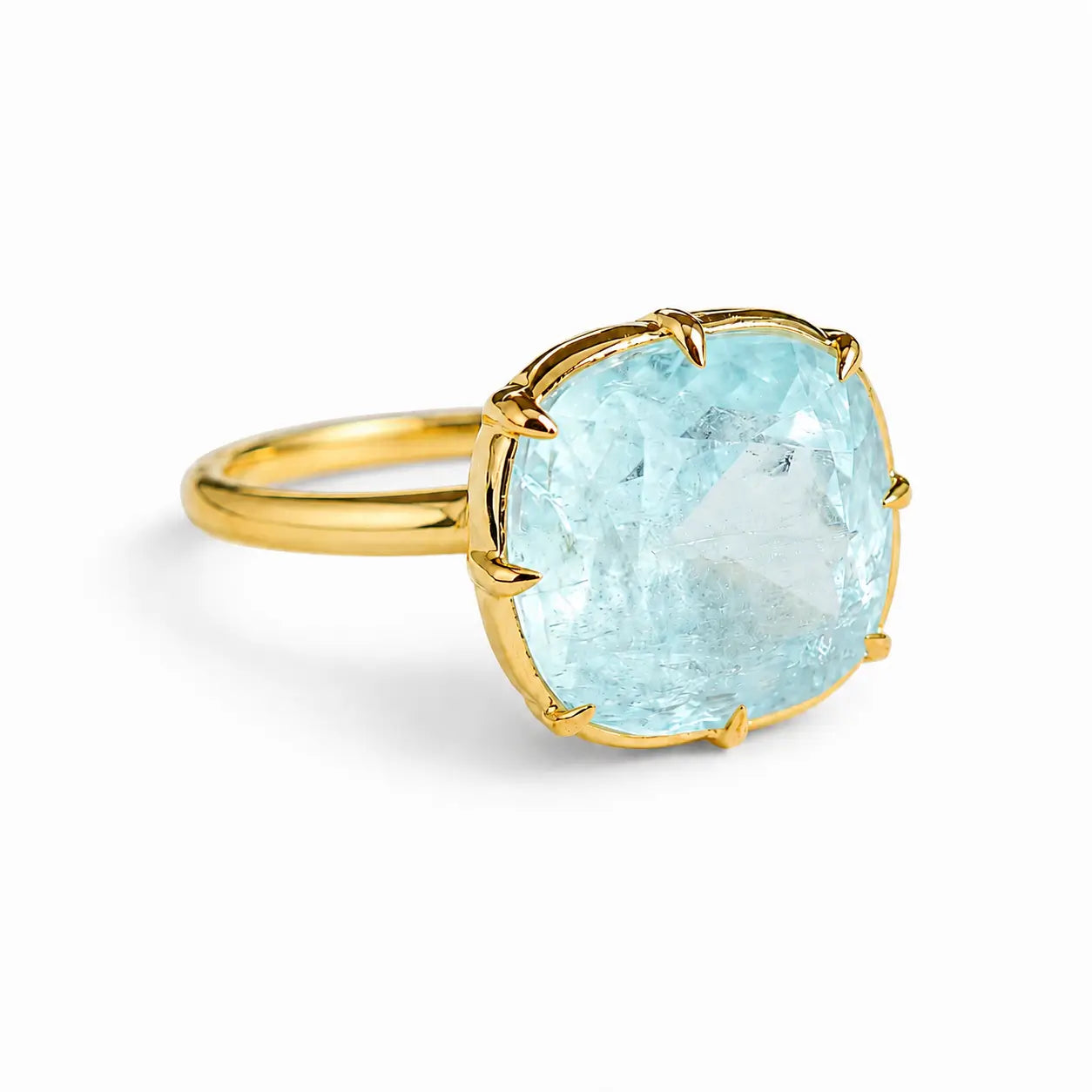 Aurea Natural Vanadium Beryl Ring - 6.19ct (One-of-a-Kind)