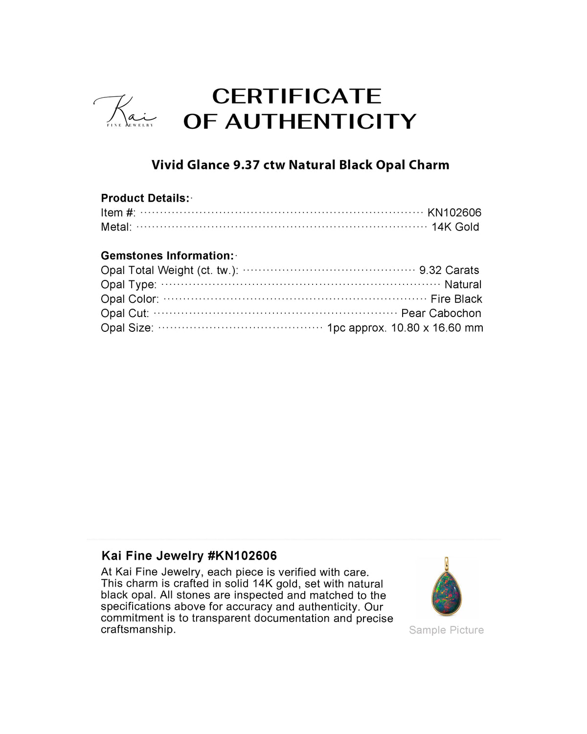(SOLD) Vivid Glance 9.37 ctw Natural Black Opal Diamond Lock Paperclip Chain Necklace (One-of-a-Kind)