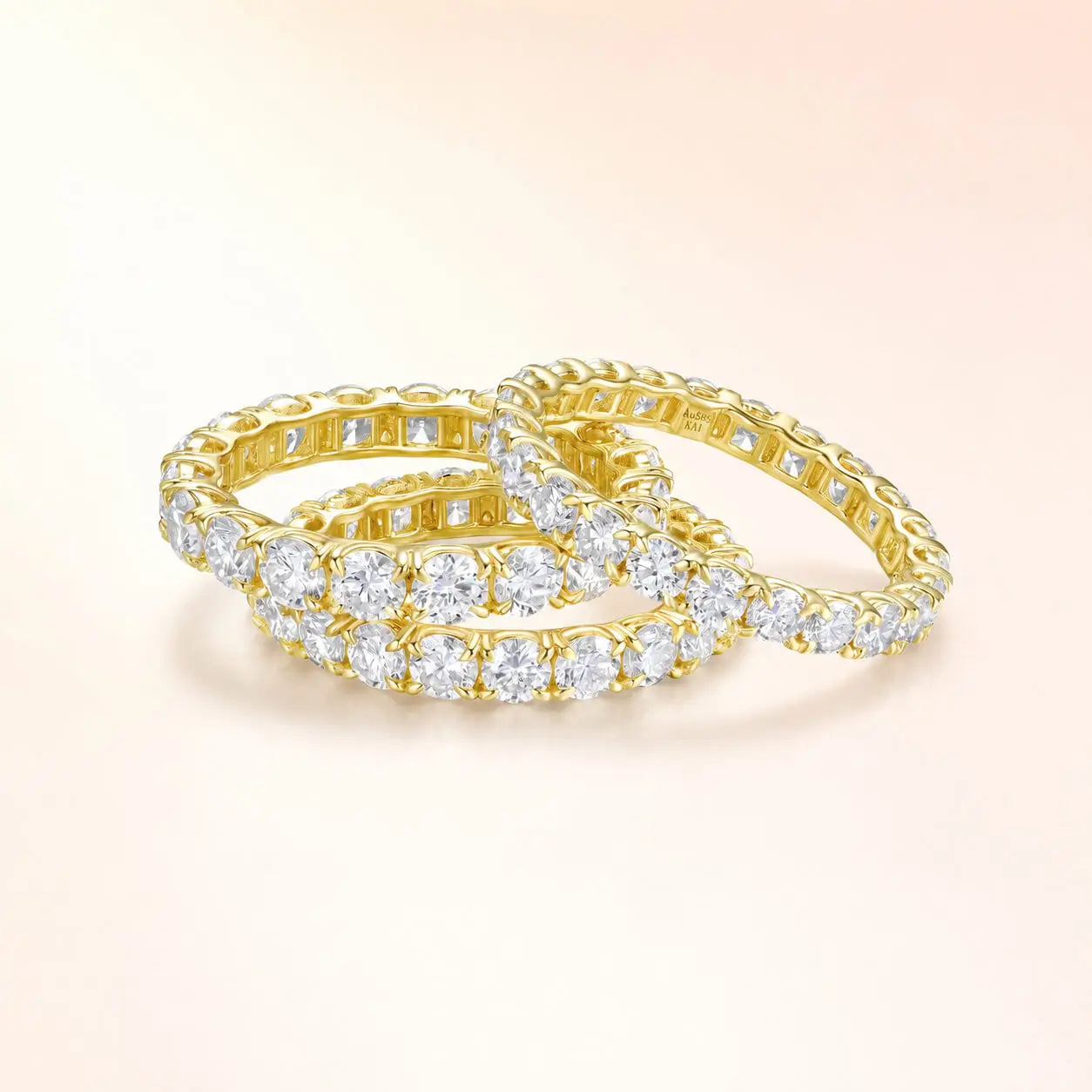 Nora Lab Grown Diamond Eternity Ring in 14k yellow gold