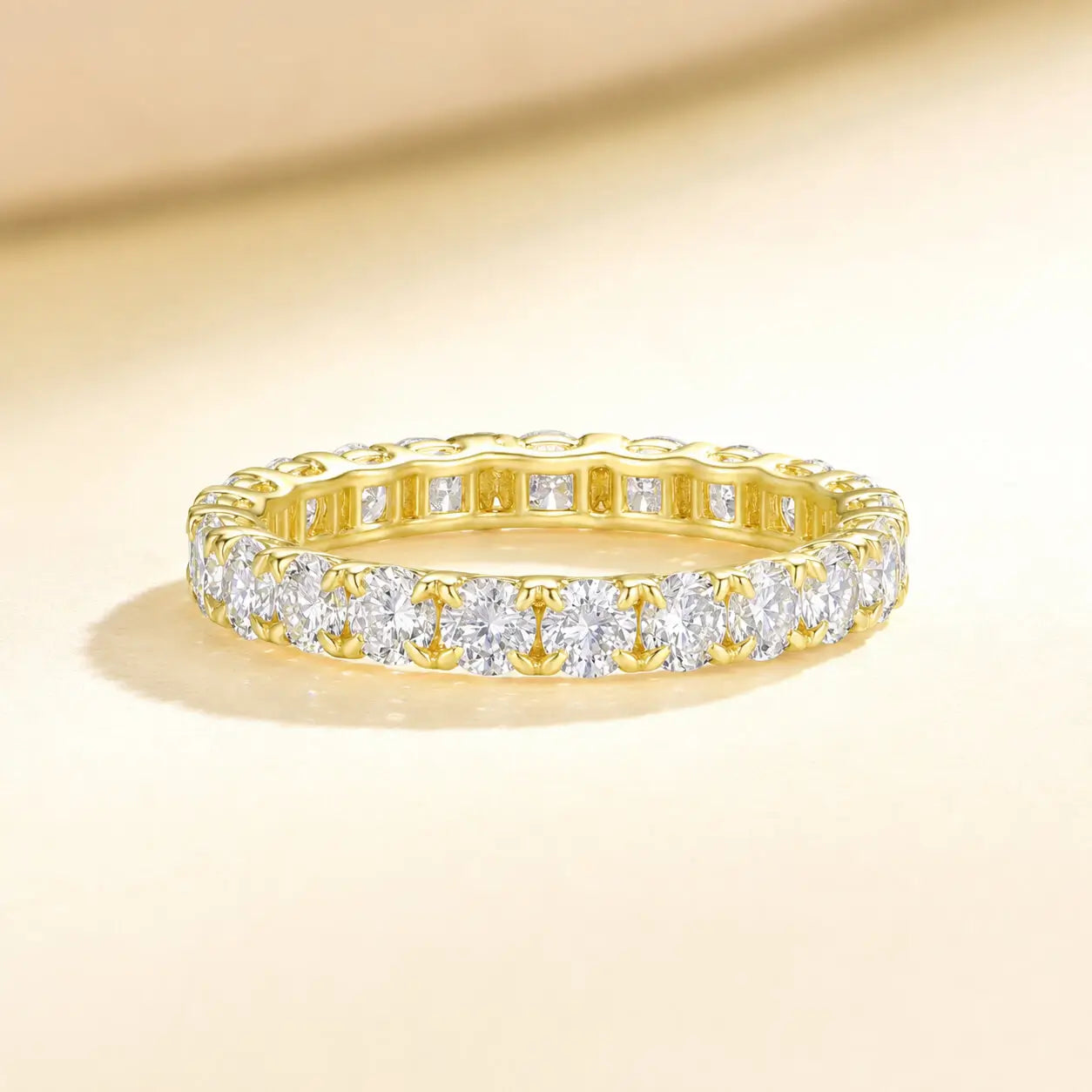 Nora 1.5ct Lab Grown Diamond Eternity Ring in 14k yellow gold