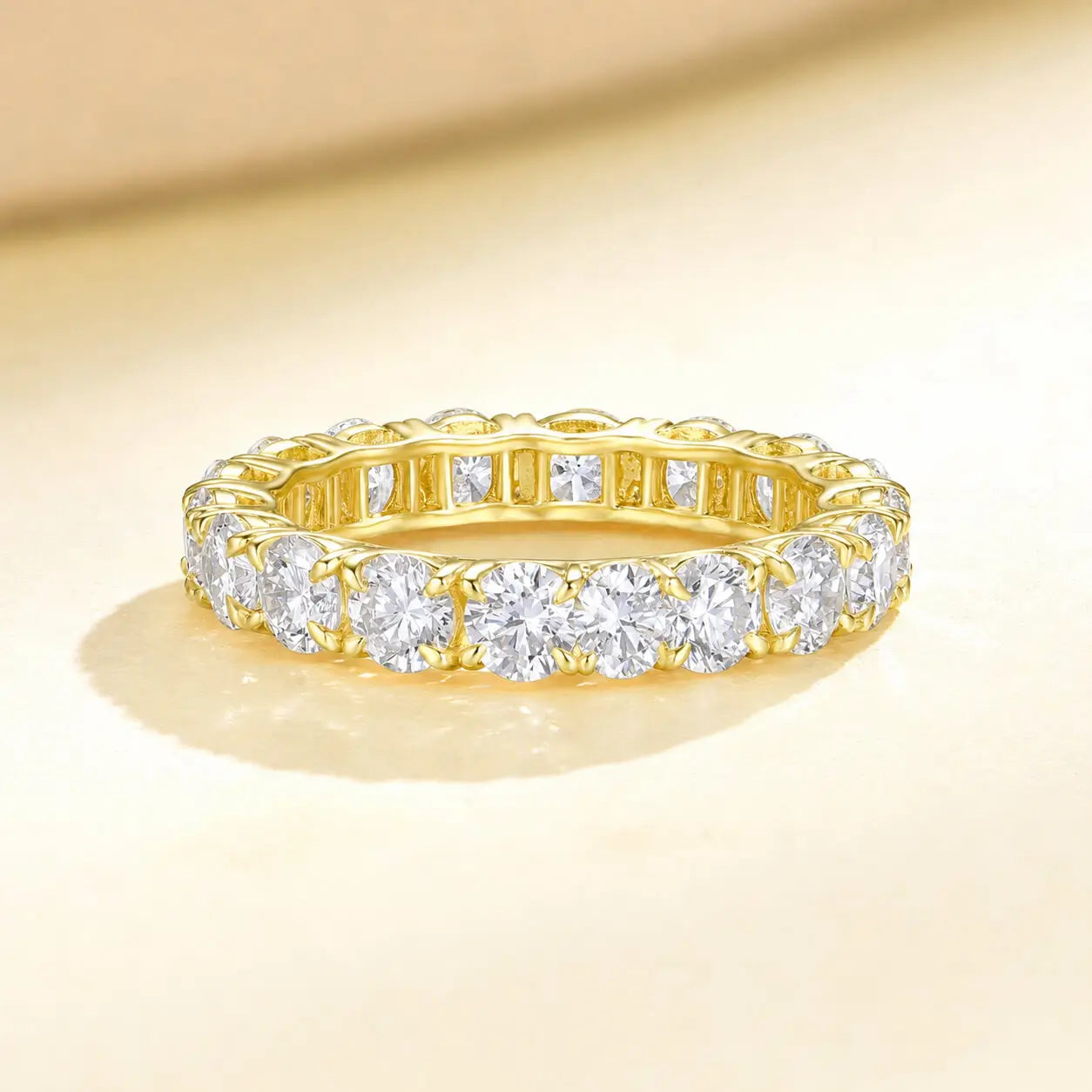 Nora 2.5ct Lab Grown Diamond Eternity Ring in 14k yellow gold