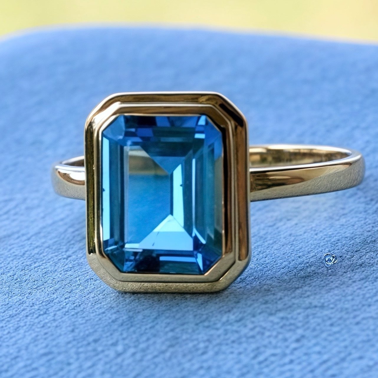 Bella Emerald-Cut Topaz Ring