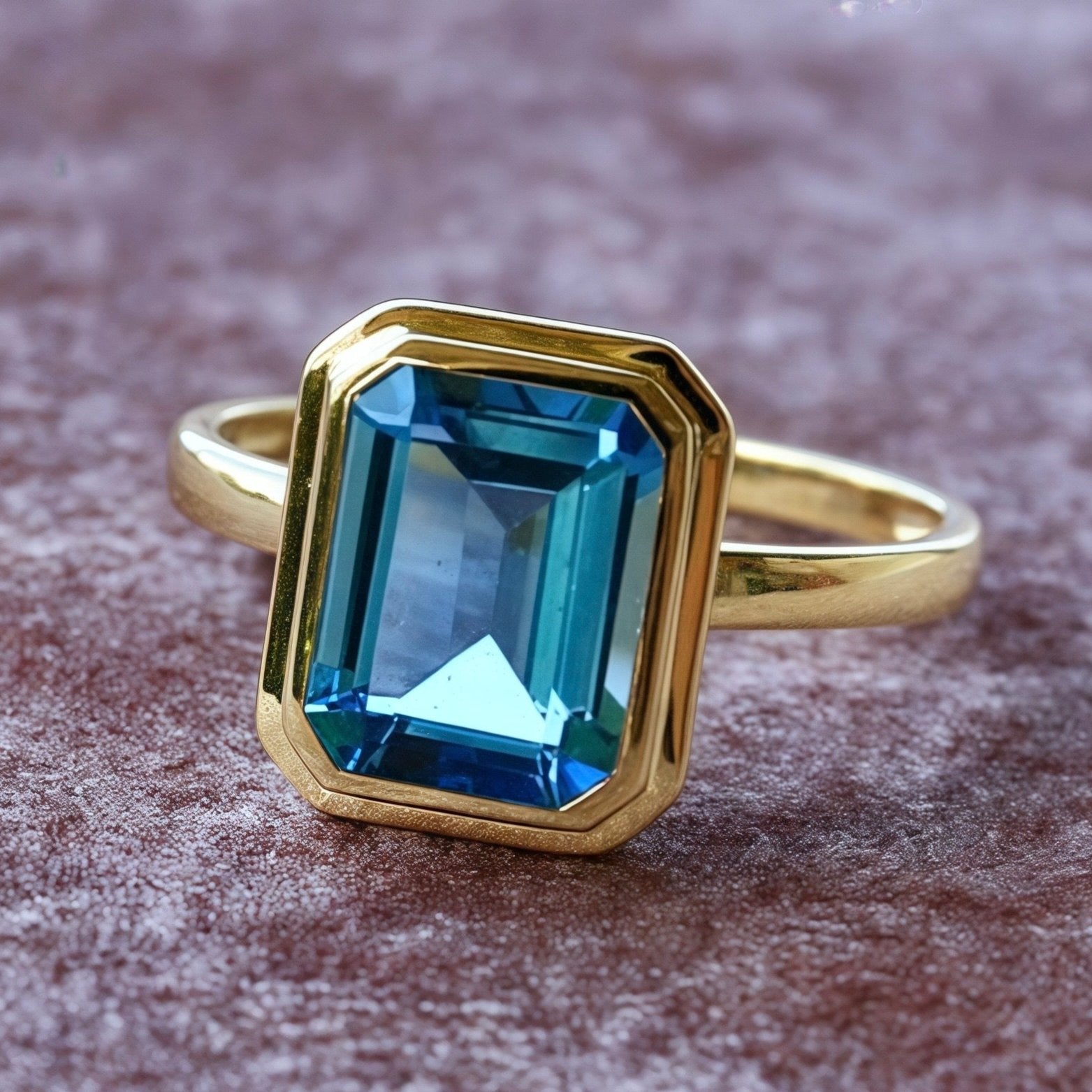 Bella Emerald-Cut Topaz Ring