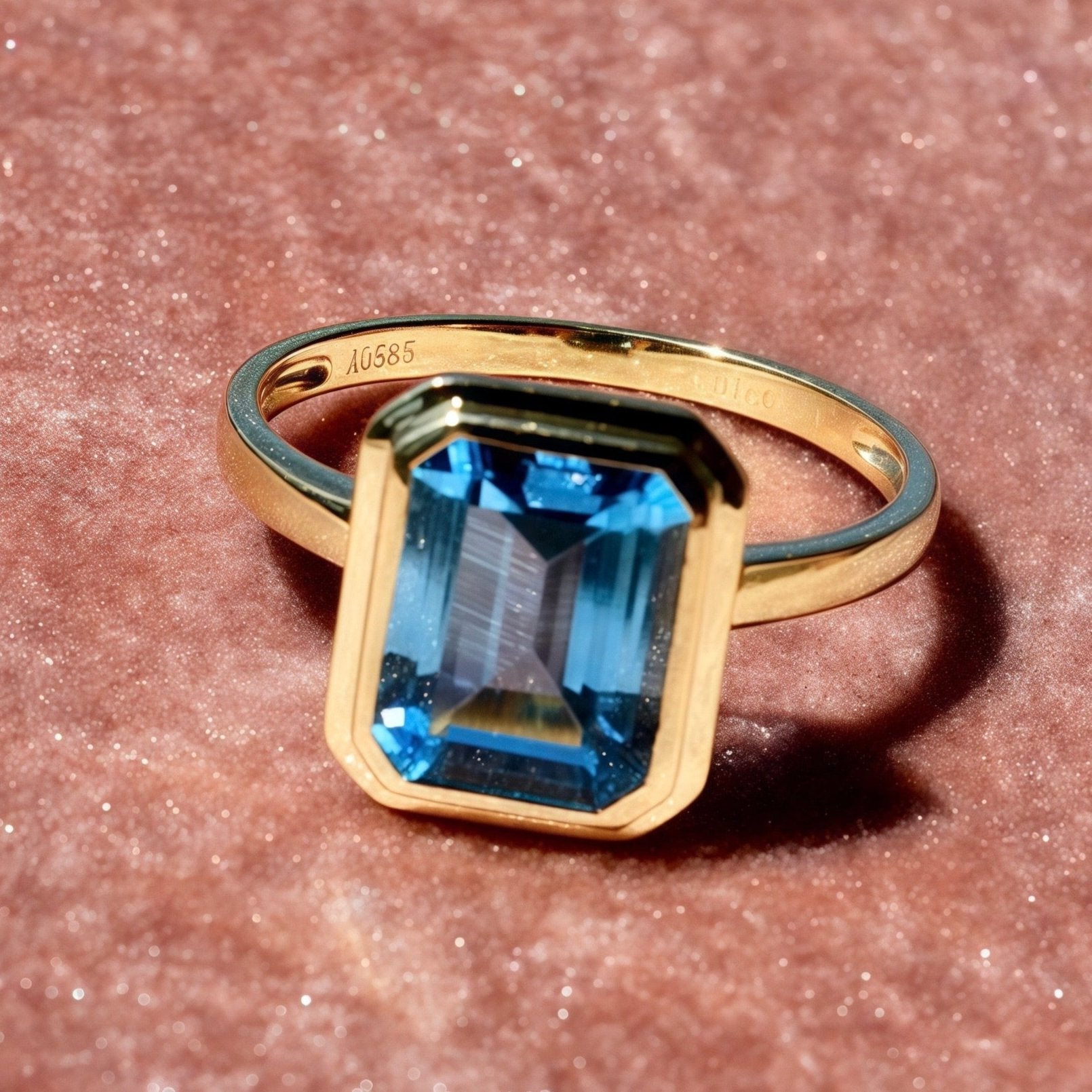 Bella Emerald-Cut Topaz Ring