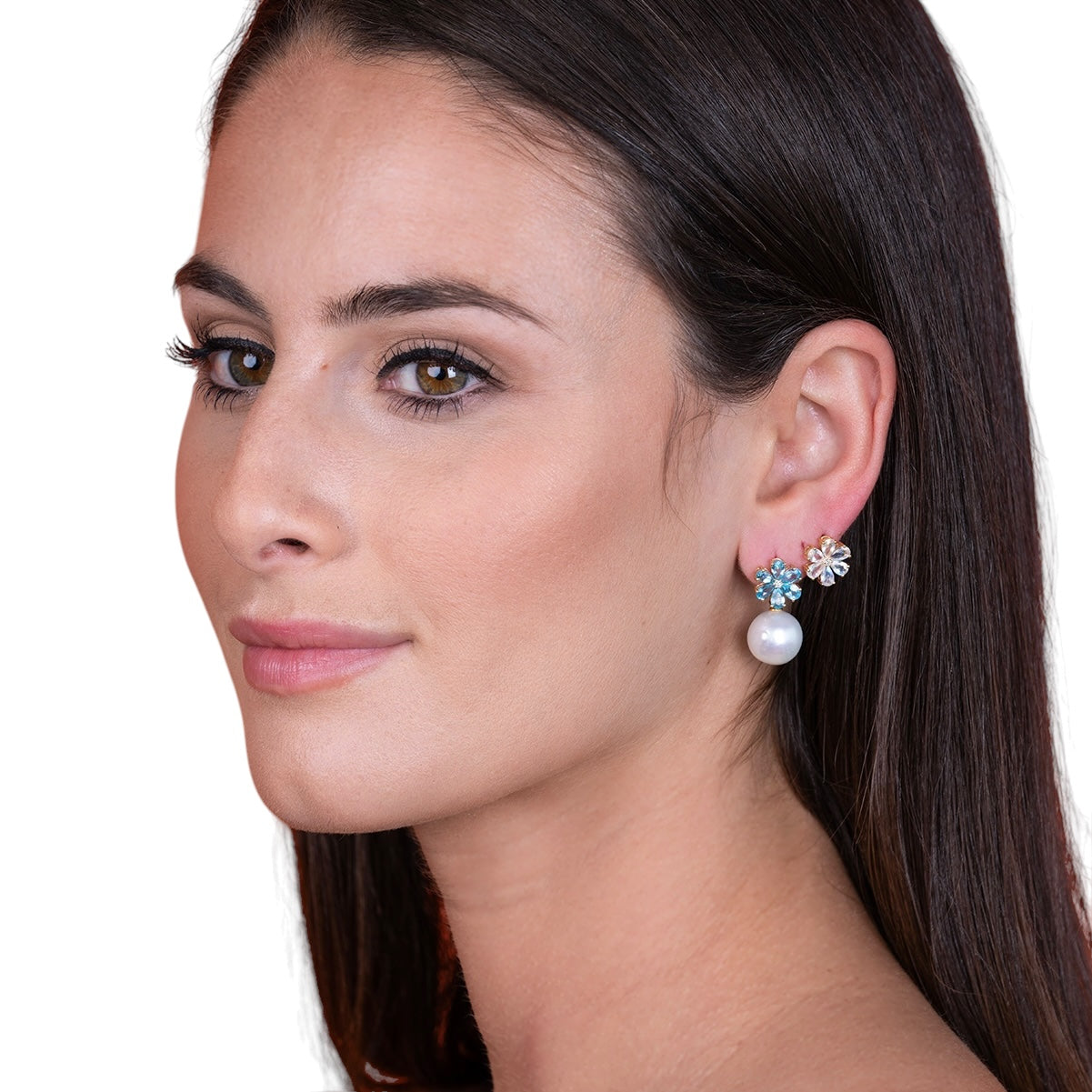 aquamarine gemstone earrings