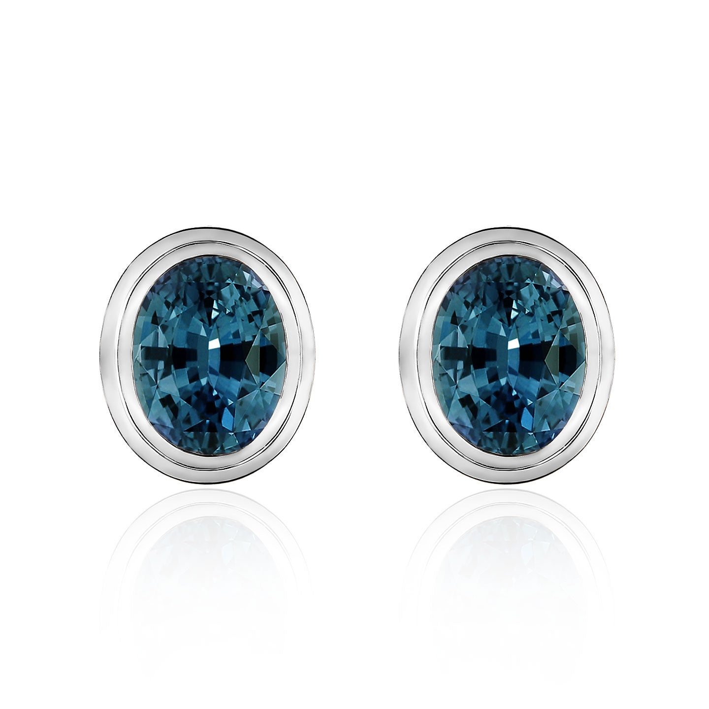 Bella Oval Topaz Earrings