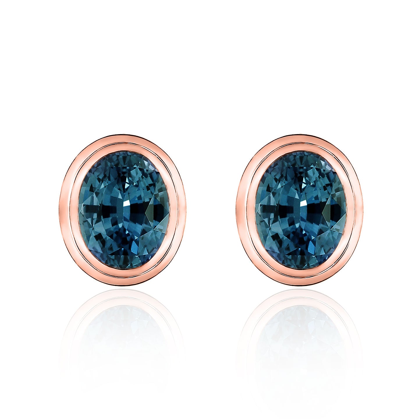 Bella Oval Topaz Earrings