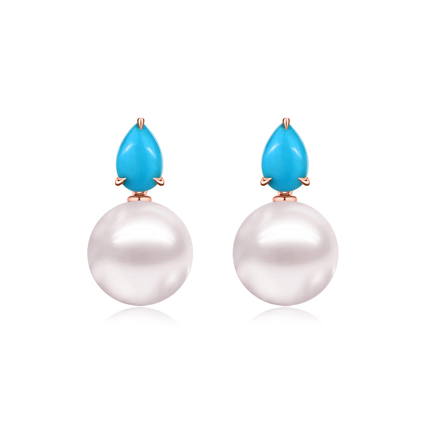 Venus Tears Turquoise Pearl Convertible Earrings