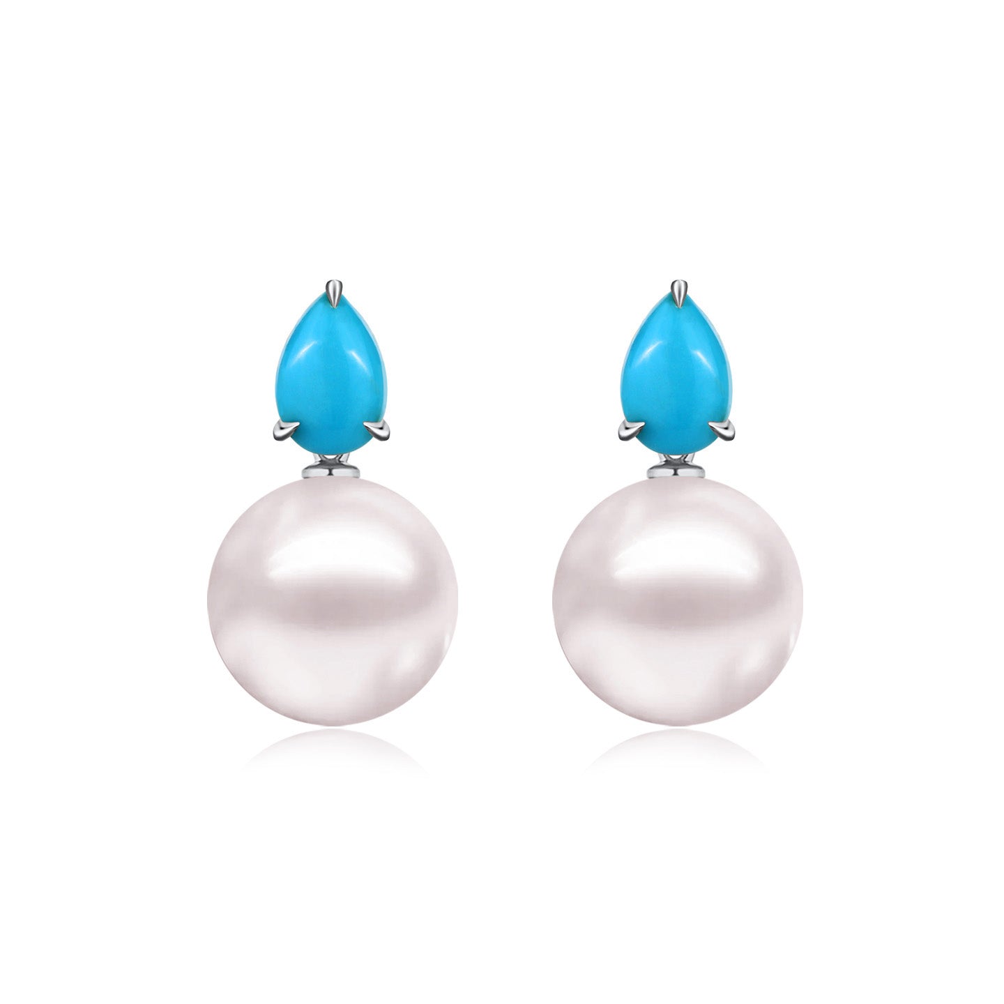 Venus Tears Turquoise Pearl Convertible Earrings