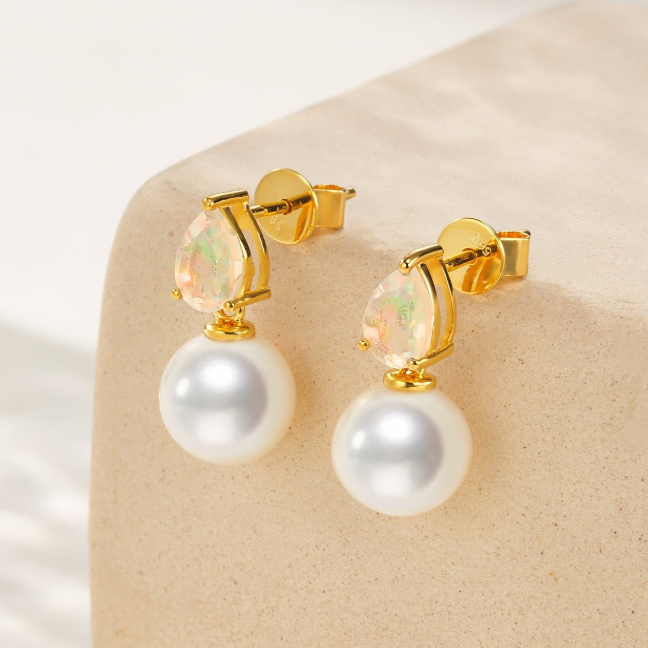 Venus Tears Opal Pearl Convertible Earrings