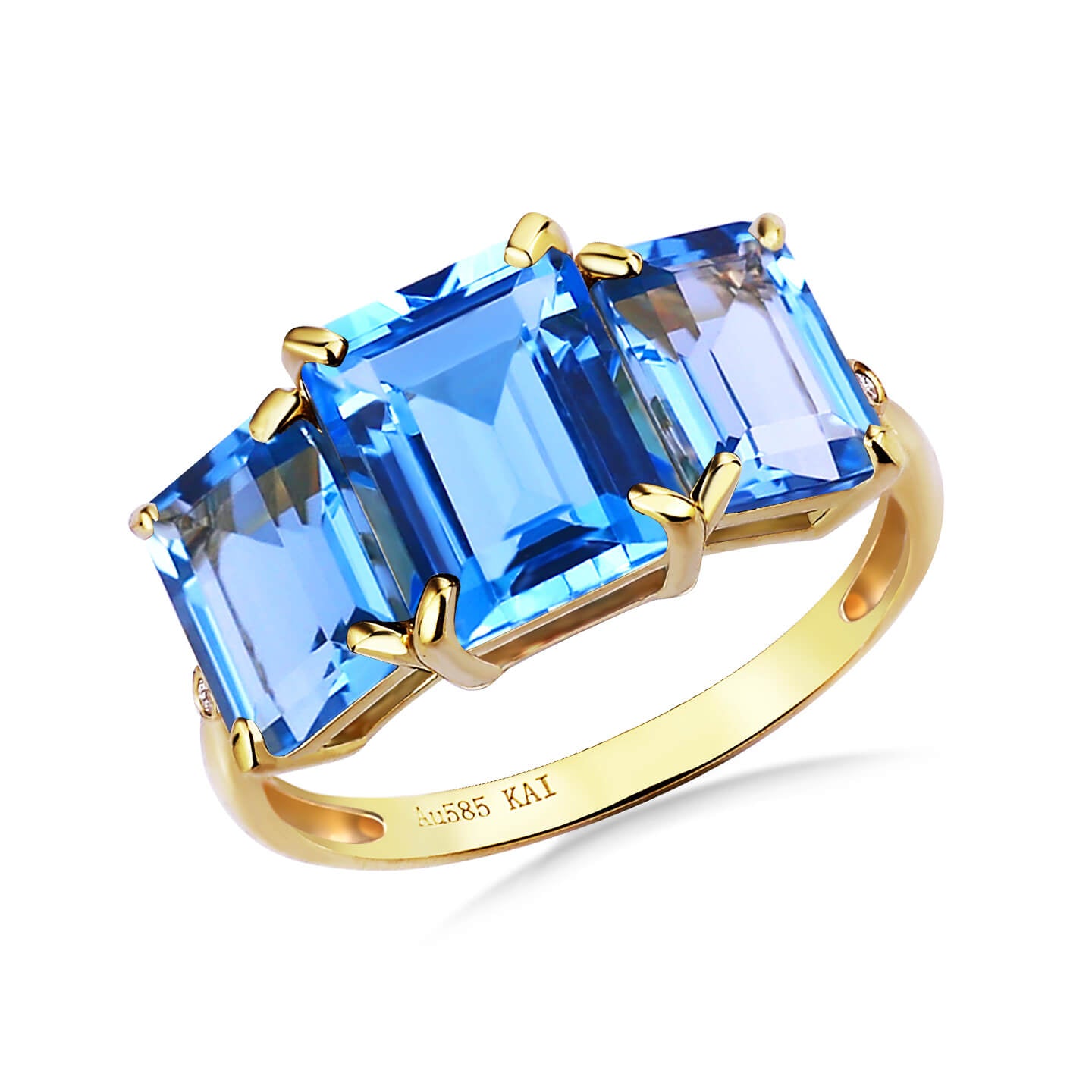 Fortune Peridot Diamond Three-Stone Ring