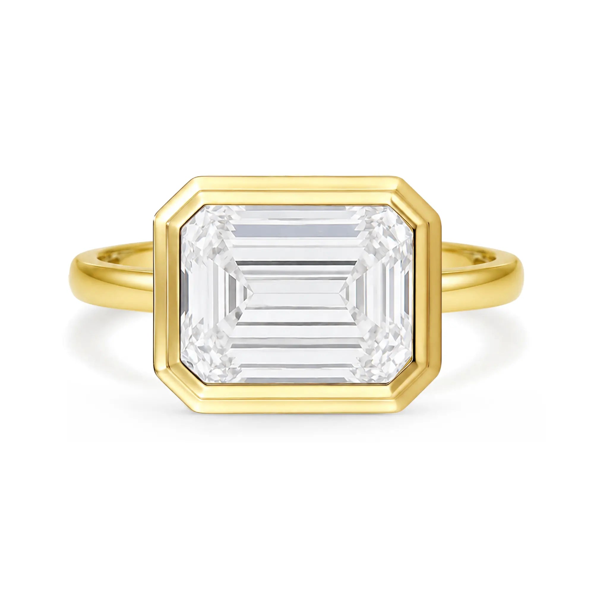 Kai 14k Gold Bella East-West Emerald-Cut 2ctw Lab Grown Diamond Ring