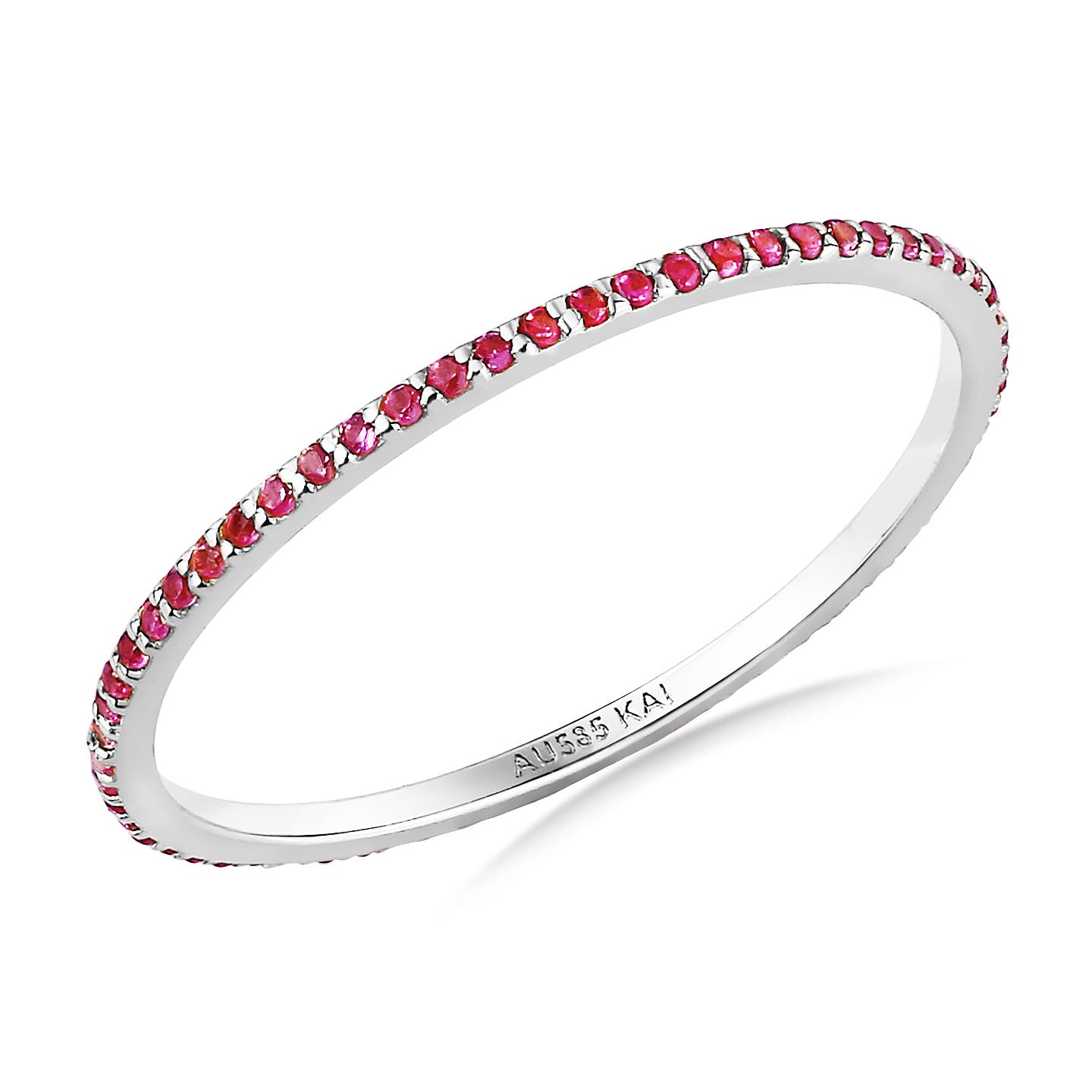 Nora Mini Pink Sapphire Eternity Band