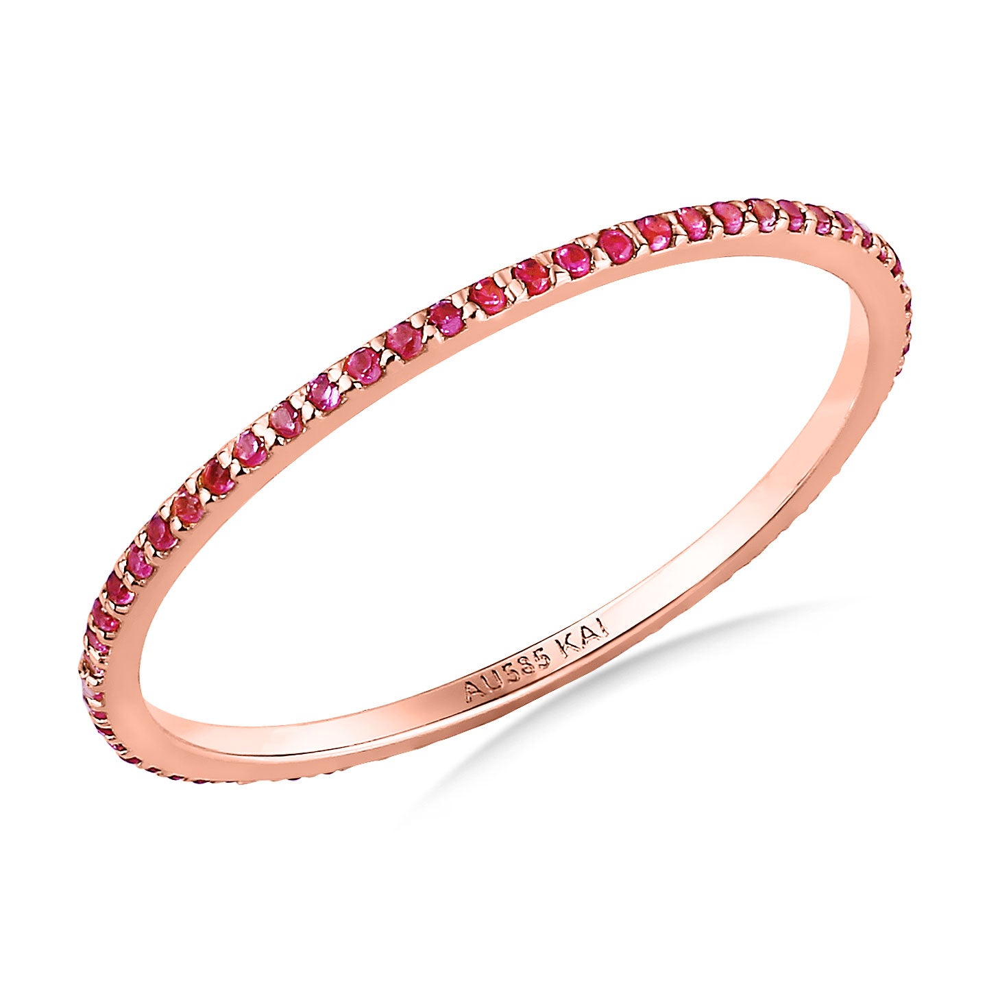 Nora Mini Pink Sapphire Eternity Band