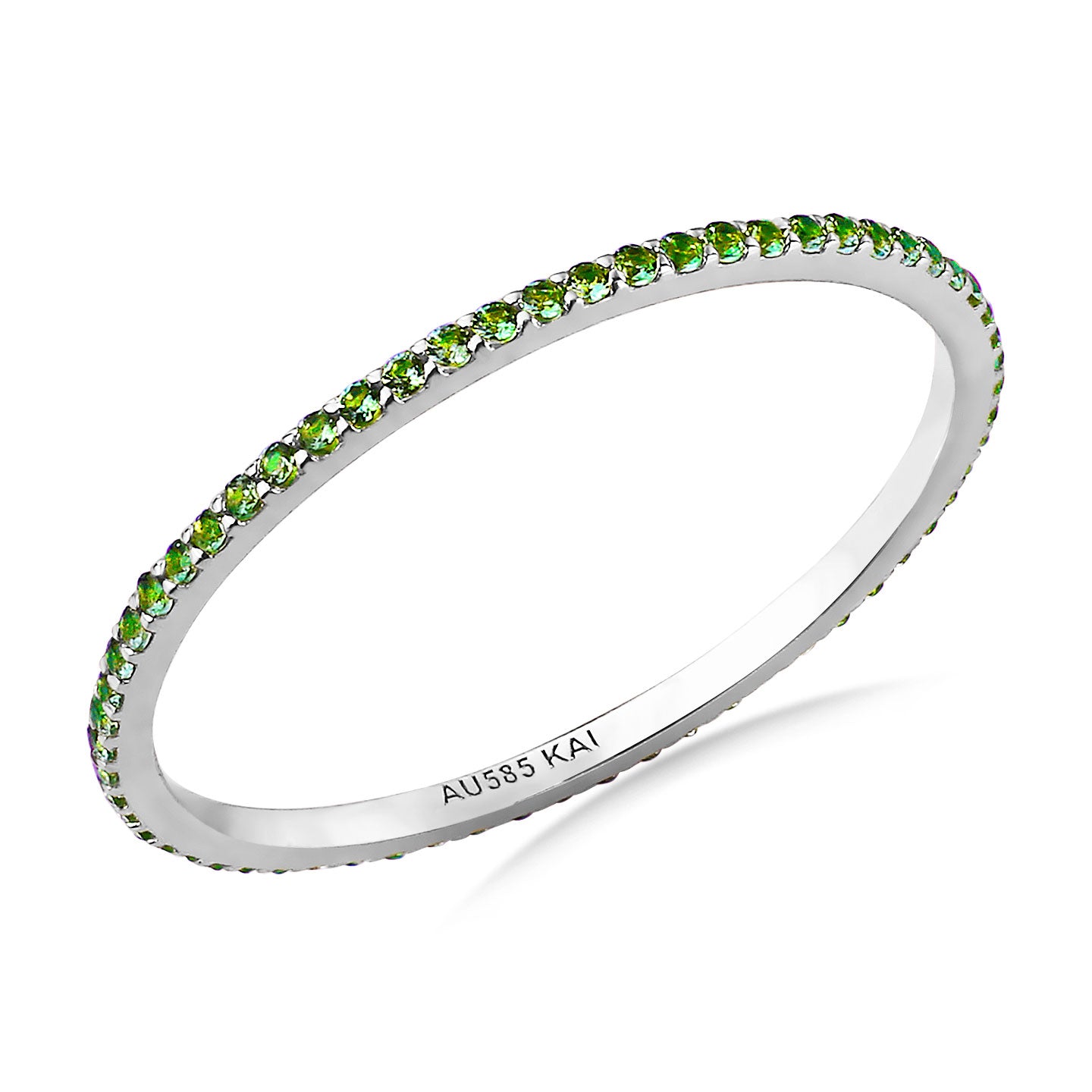 Nora Mini Tsavorite Eternity Band