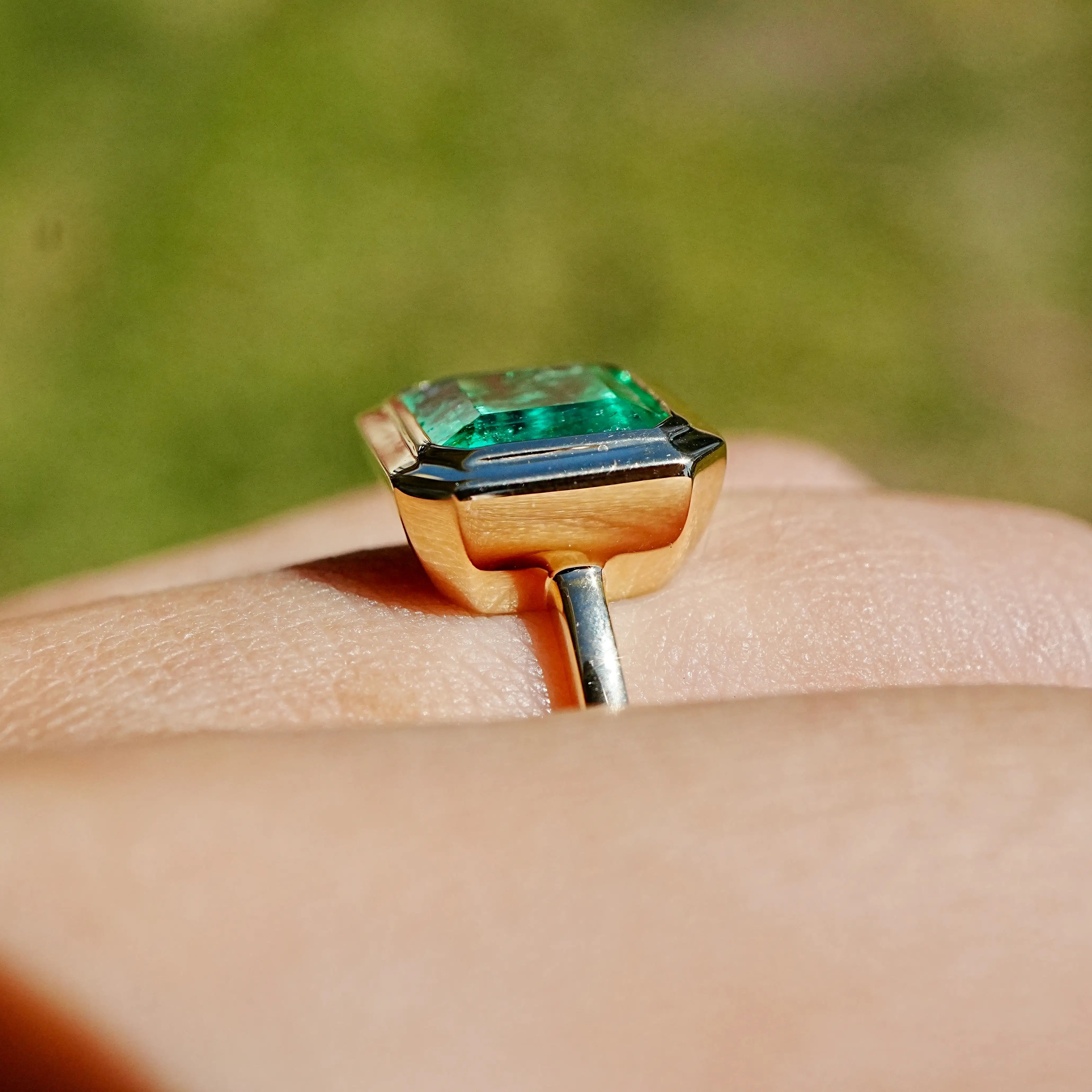 Bella AIGS Certified Colombian Emerald Ring - 3.56ct (One-of-a-Kind)