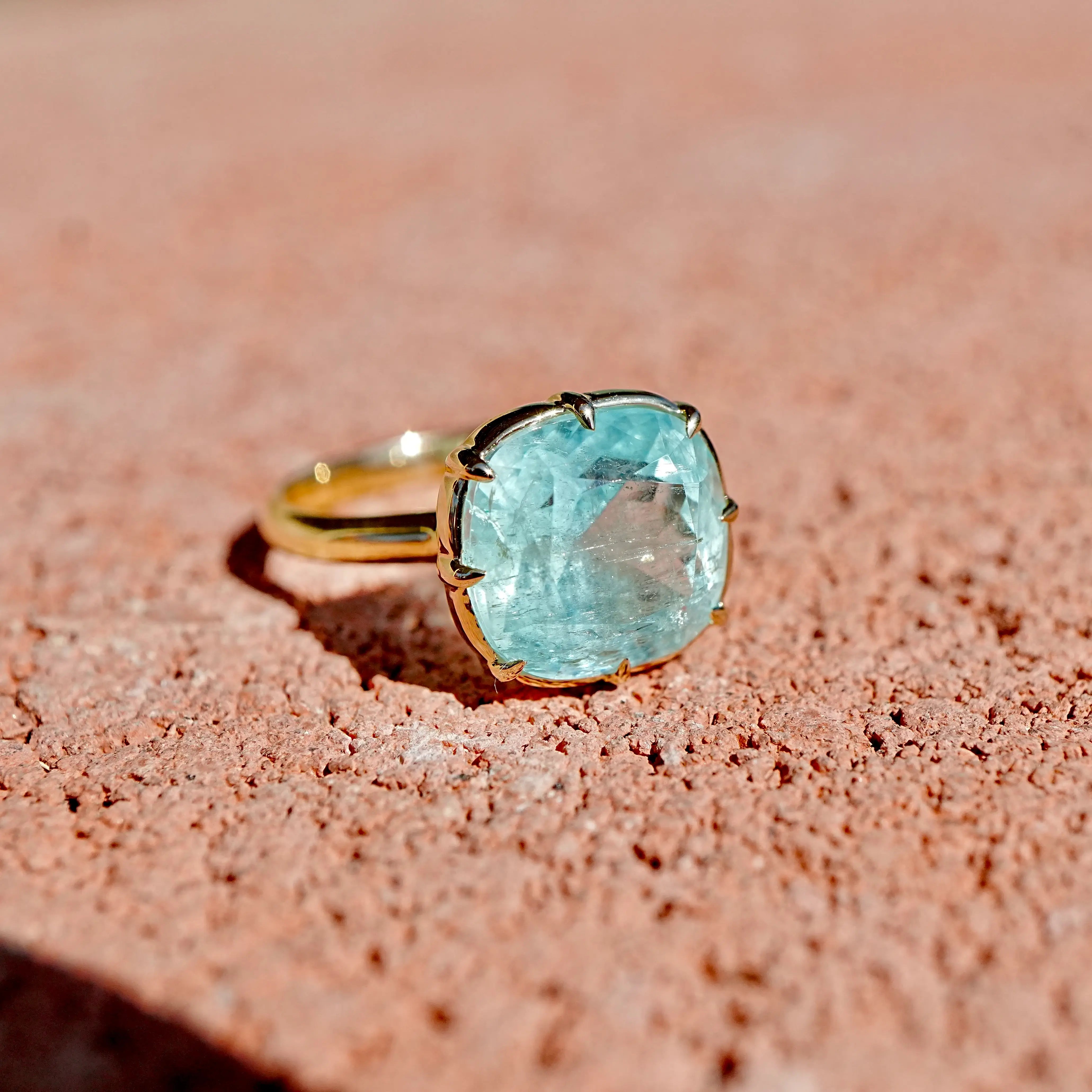Aurea Natural Vanadium Beryl Ring - 6.19ct (One-of-a-Kind)