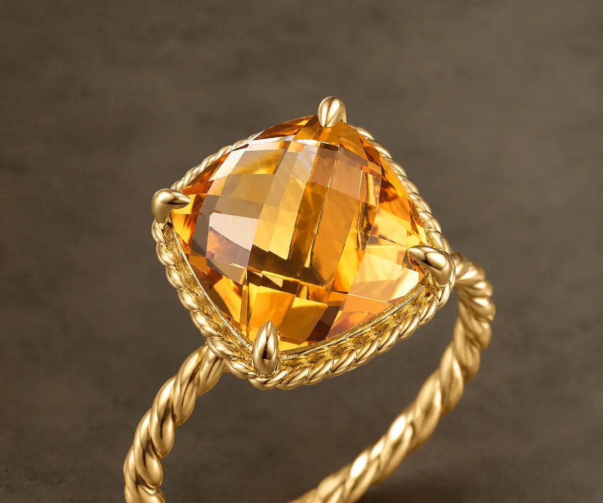 Natural gemstones. 14K solid gold. 