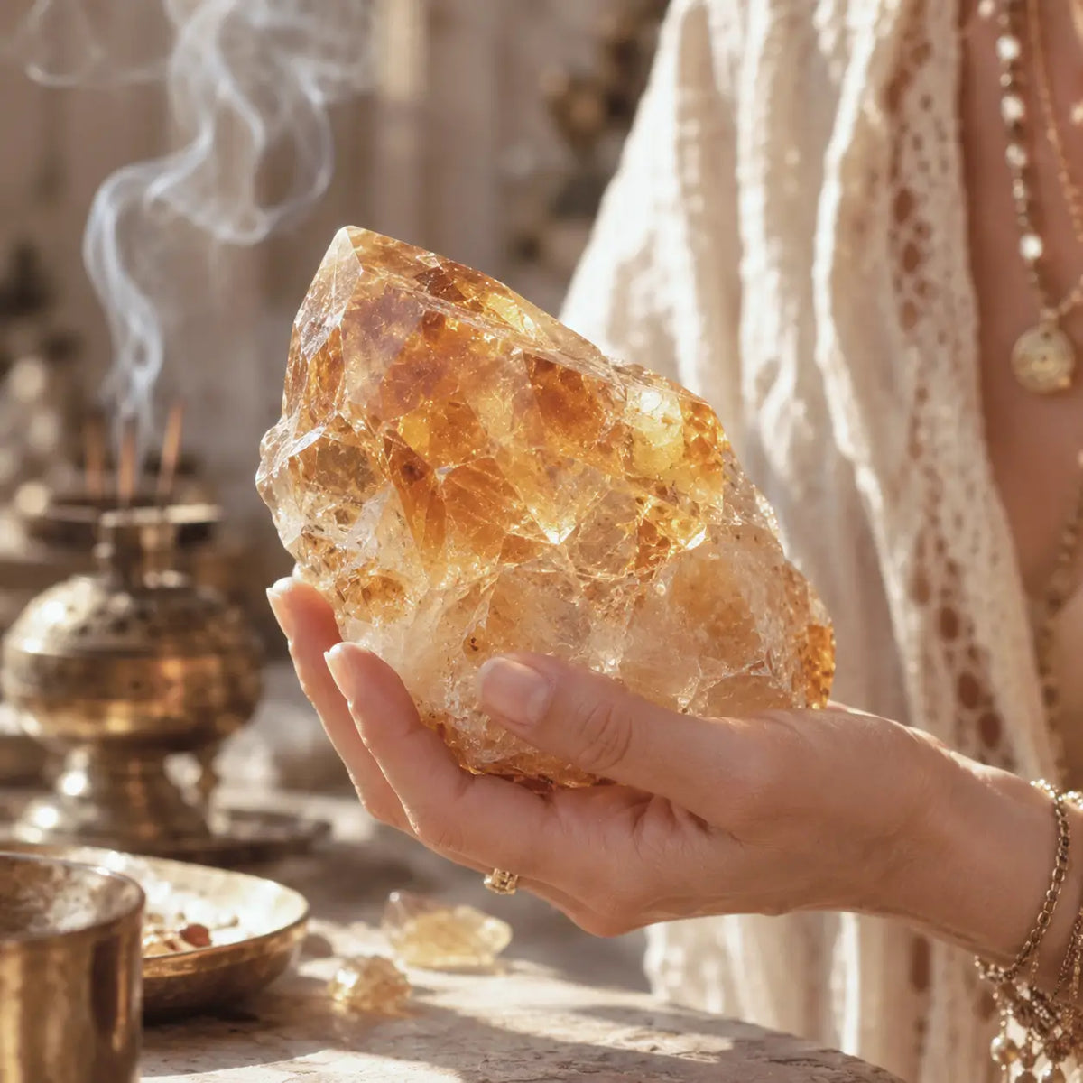 Golden citrine's meaning and energy