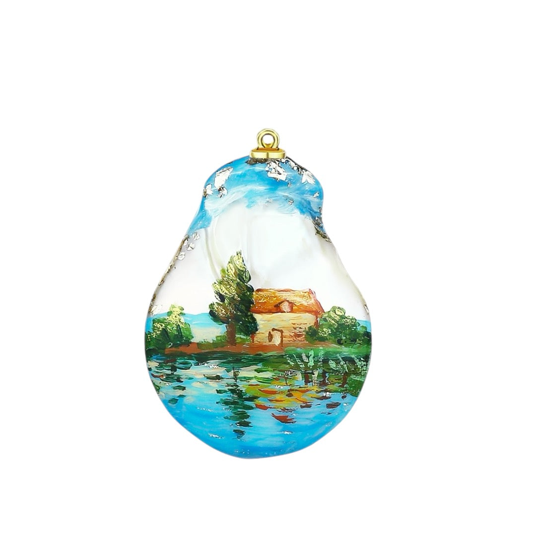 Hand-Painted Regattas at Argenteuil Baroque Pearl Enhancers