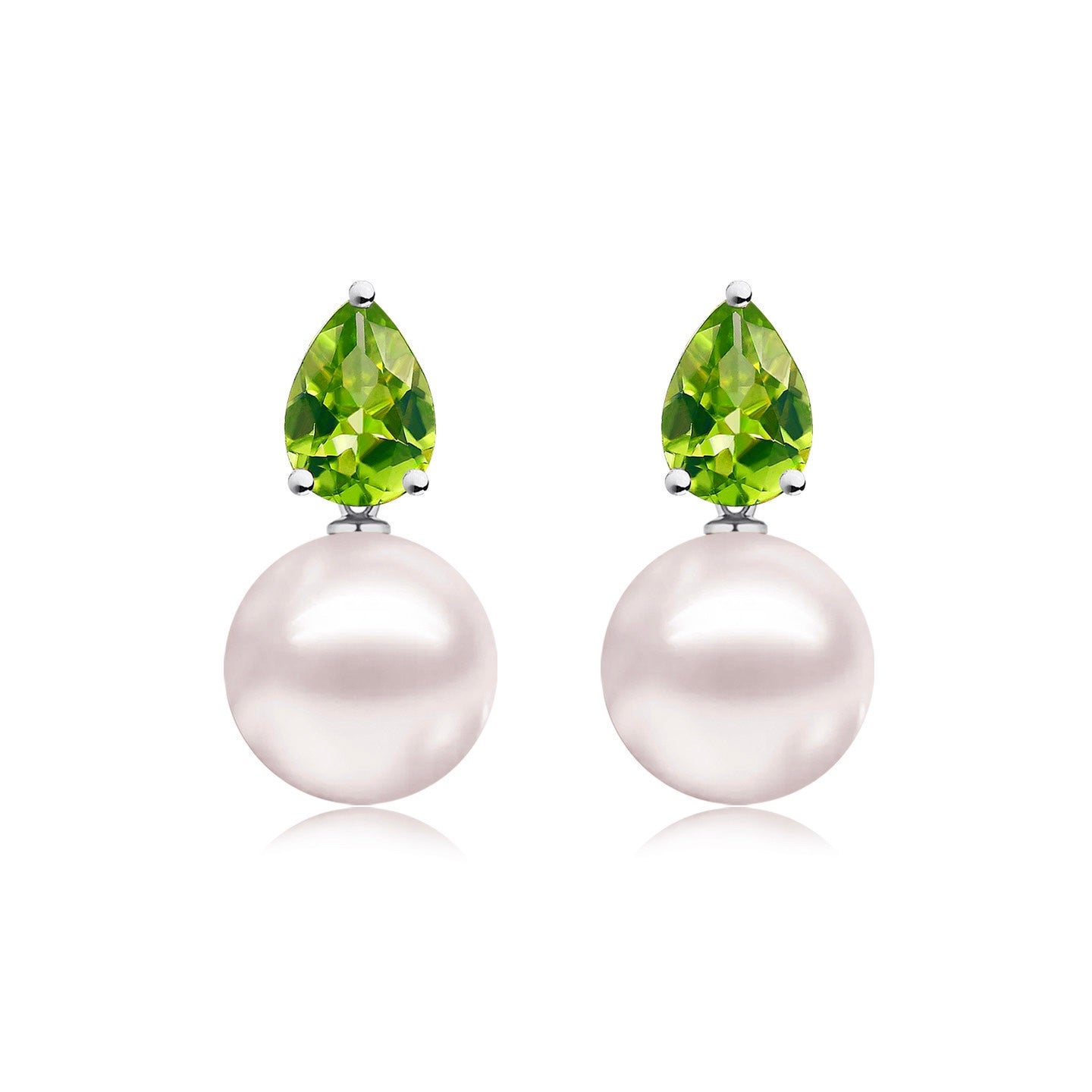 Venus Tears Peridot Pearl Convertible Earrings