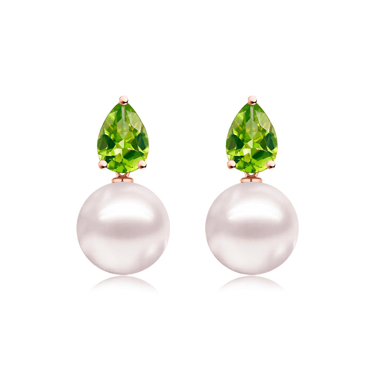 Venus Tears Peridot Pearl Convertible Earrings