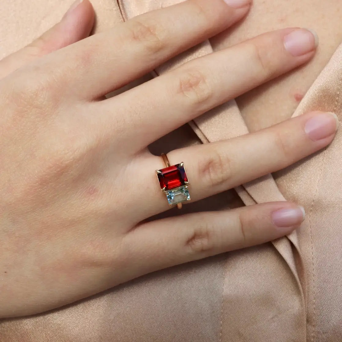 Fortune Gemstones Toi et Moi Ring