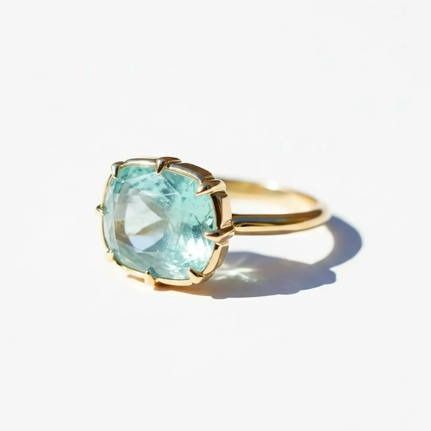 Kai Aurea Vanadium Beryl Ring - 3.58ct  in 14k yellow gold (One-of-a-Kind)