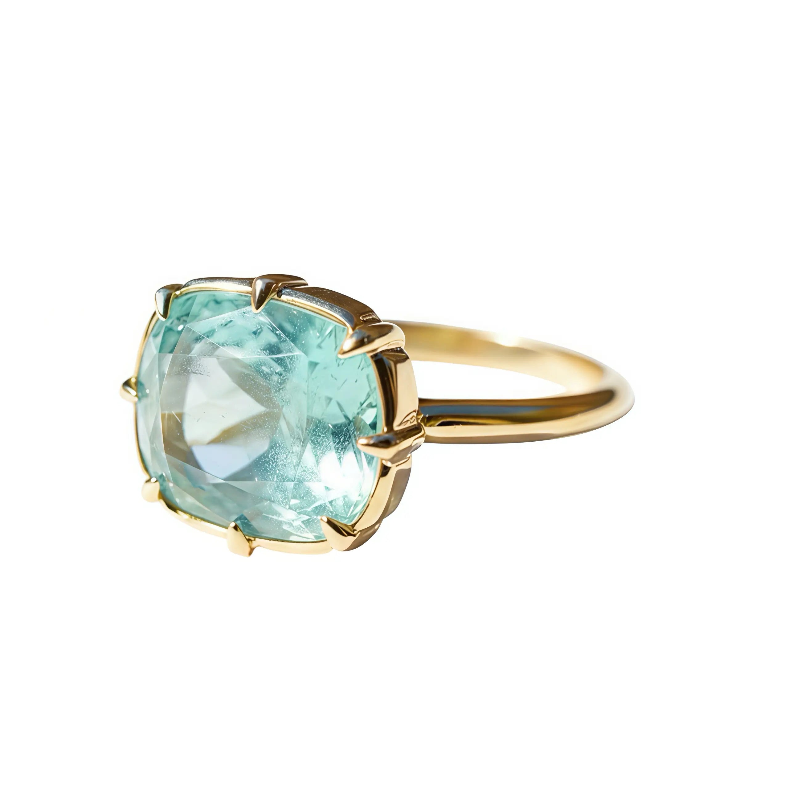 (SOLD) Aurea Vanadium Beryl Ring - 3.58ct (One-of-a-Kind)