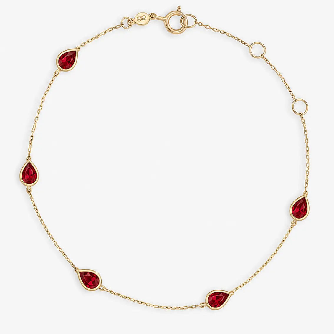 Custom Lab-Grown Ruby Bracelet